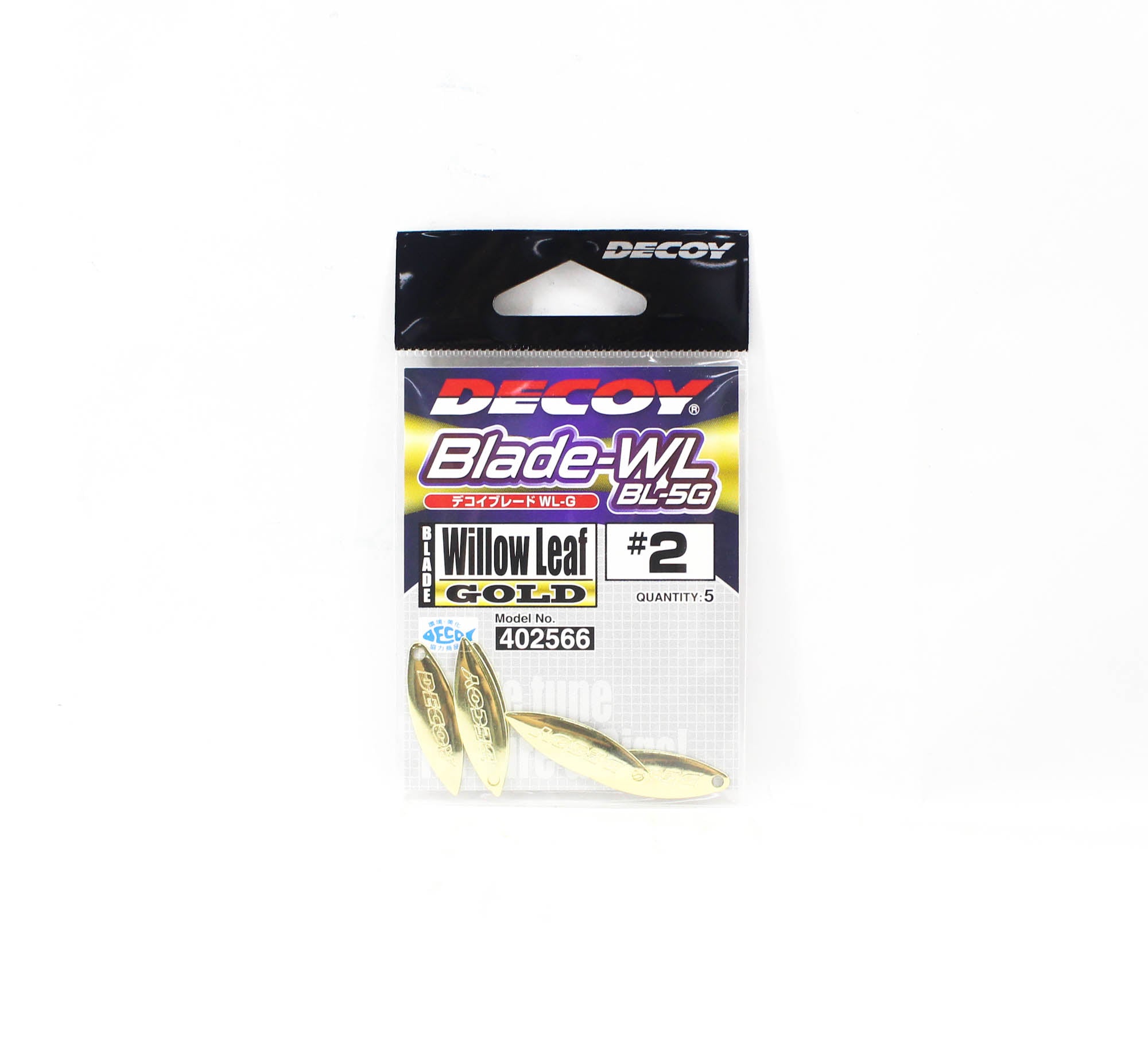 Decoy BL-5G Willow Blade Gold Size 2 x 5 pieces (2566)