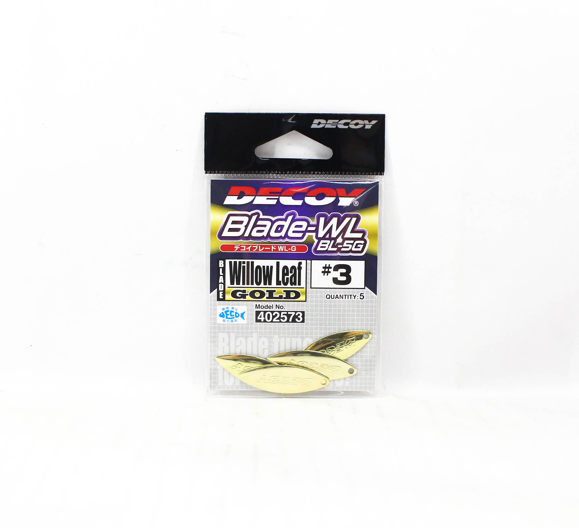 Decoy BL-5G Willow Blade Gold Size 3 x 5 pieces (2573)