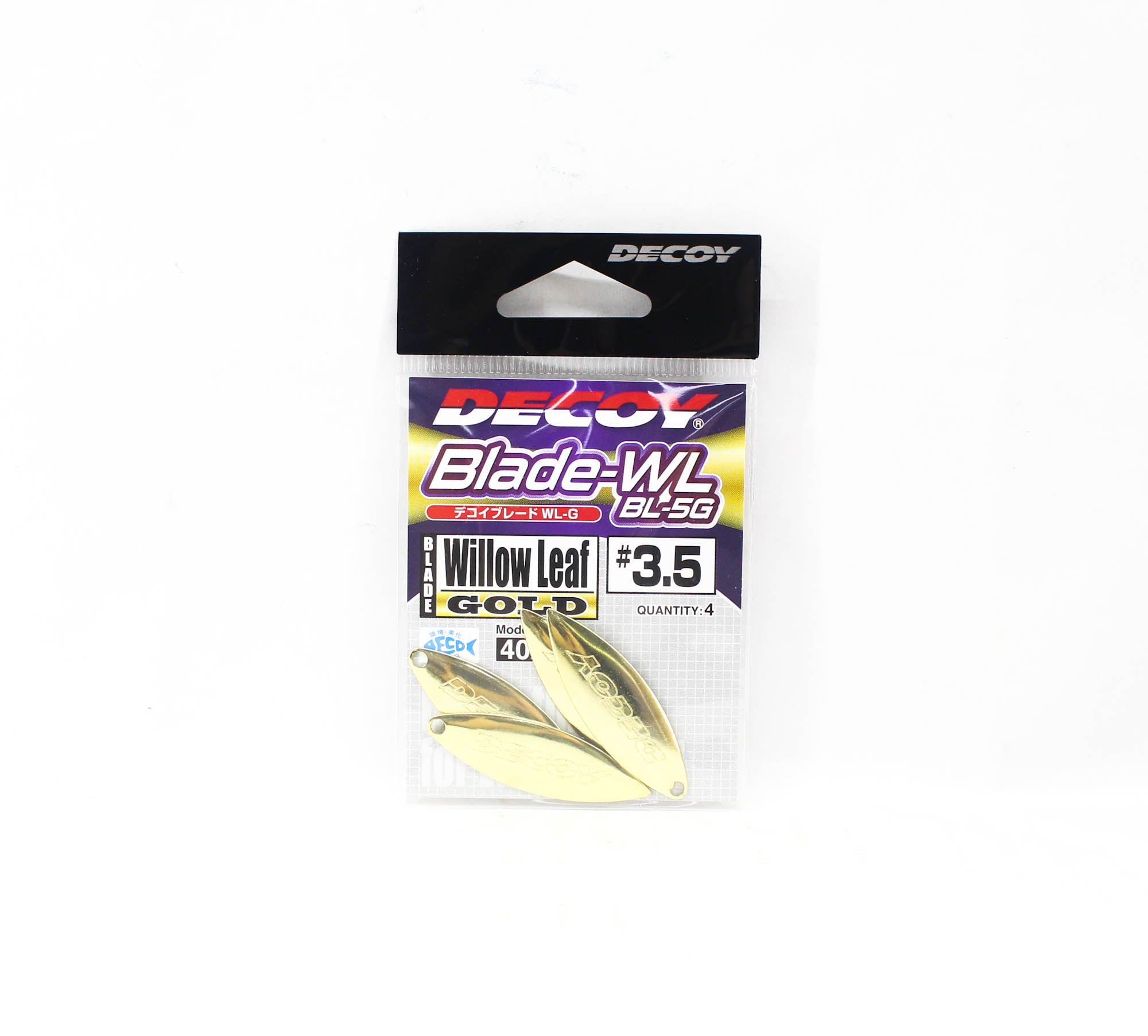 Decoy BL-5G Willow Blade Gold Size 3.5 x 4 pieces (2580)
