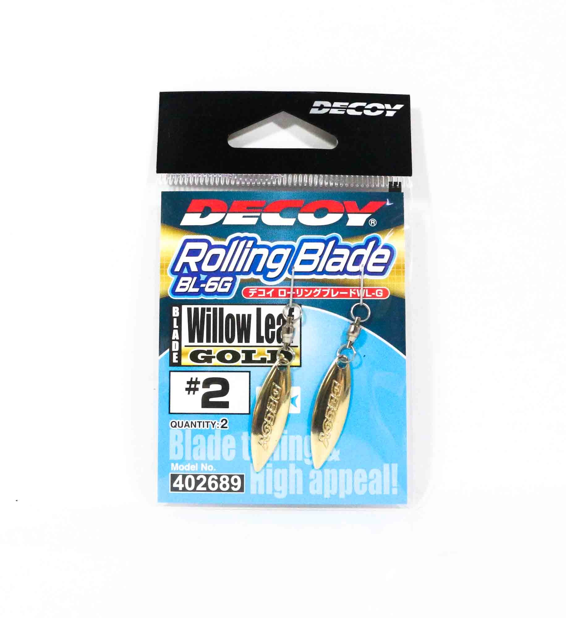 Decoy BL-6G Rolling Blade Willow Leaf Gold Size 2 (2689)