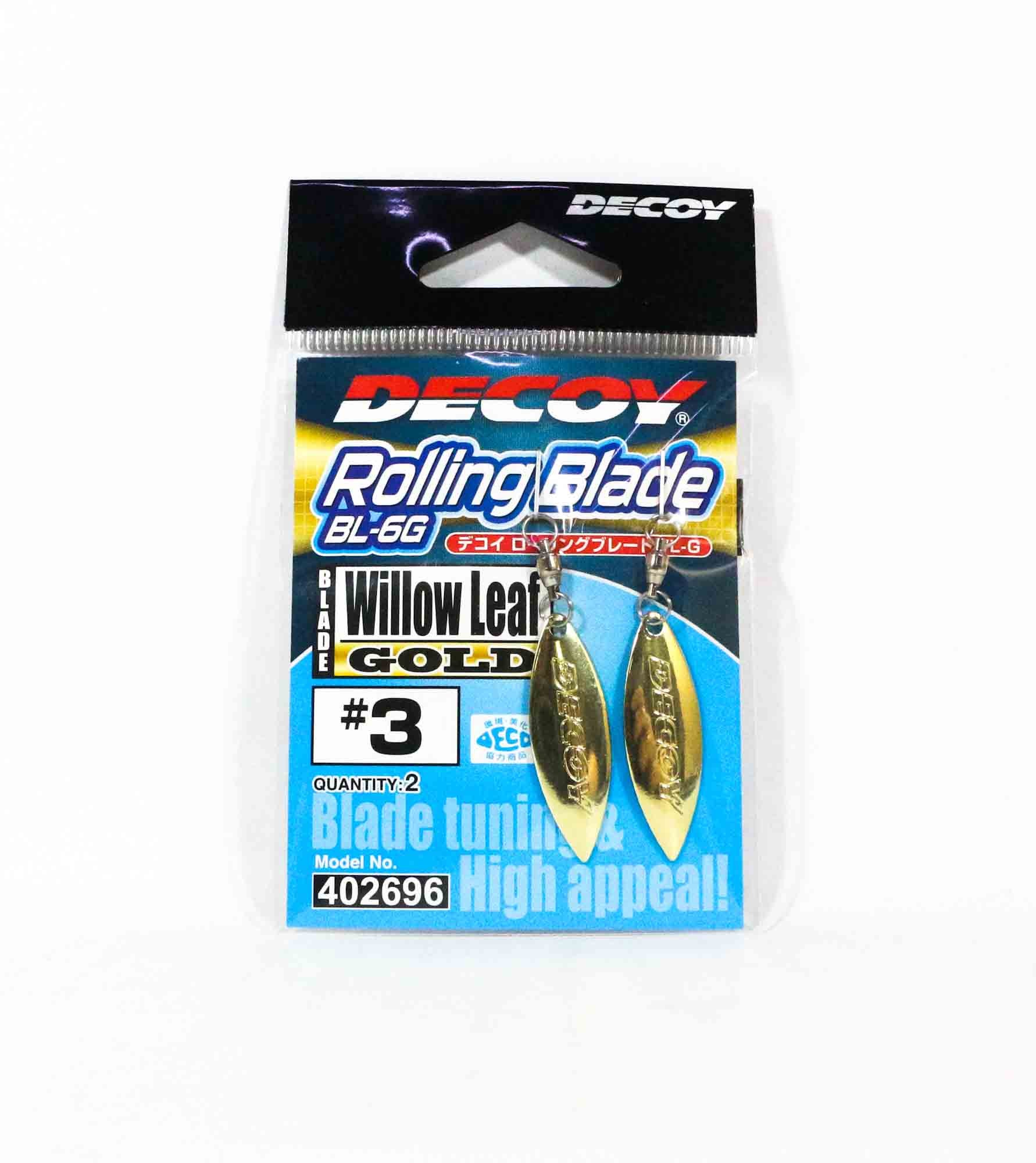 Decoy BL-6G Rolling Blade Willow Leaf Gold Size 3 (2696)