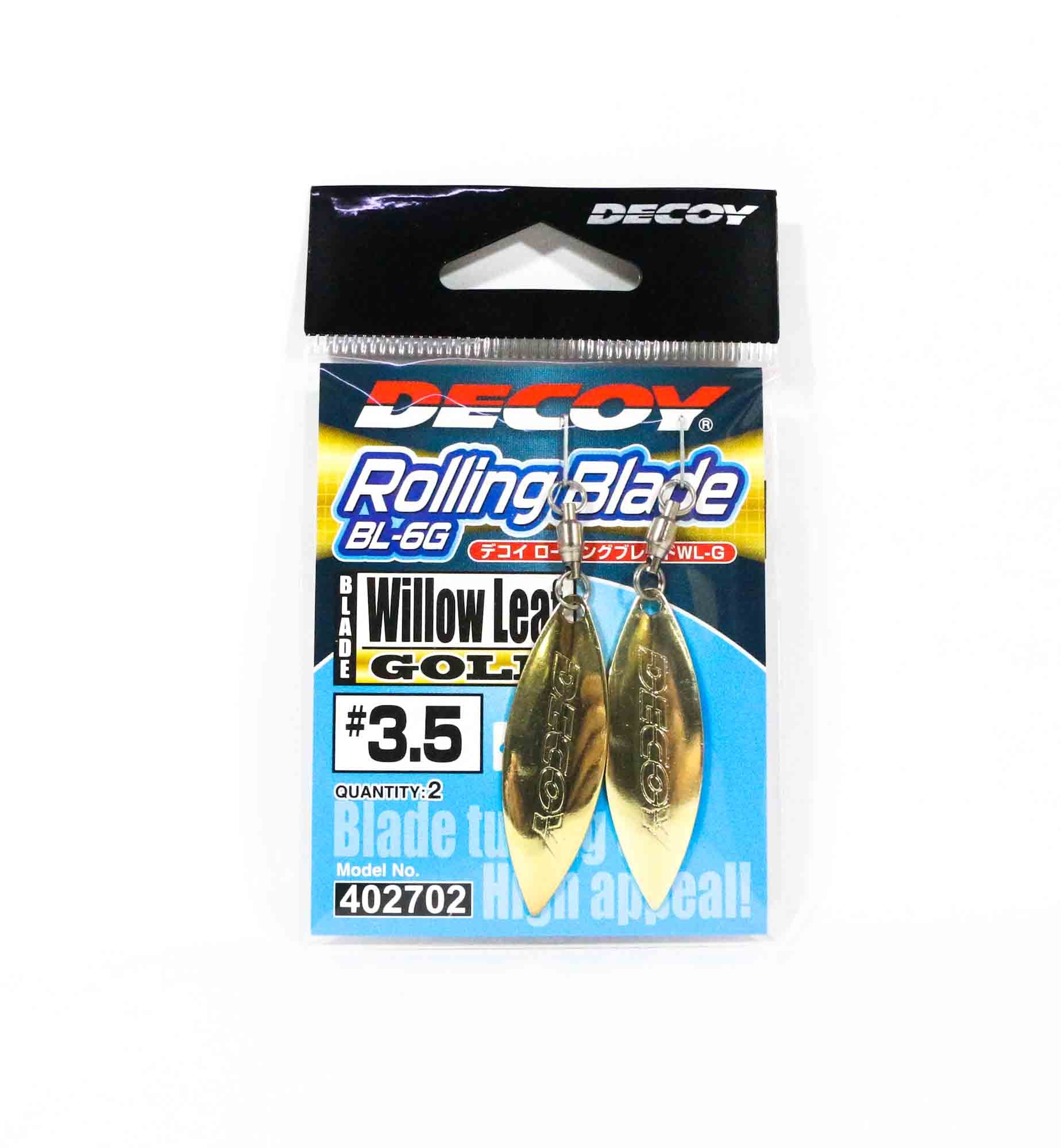Decoy BL-6G Rolling Blade Willow Leaf Gold Size 3.5 (2702)