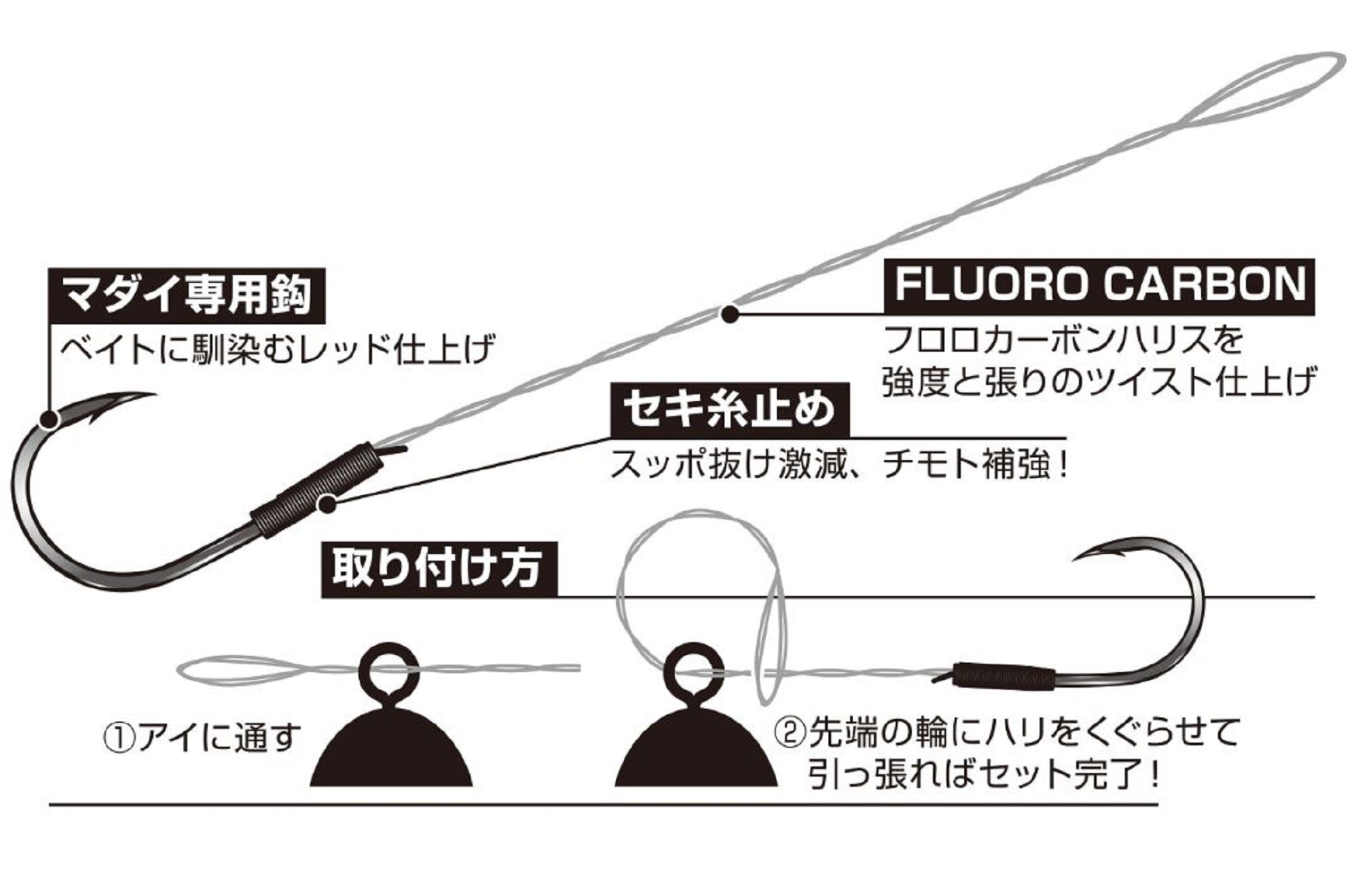 Decoy OS-70 Tenya Support Hook Red Size S (3709)