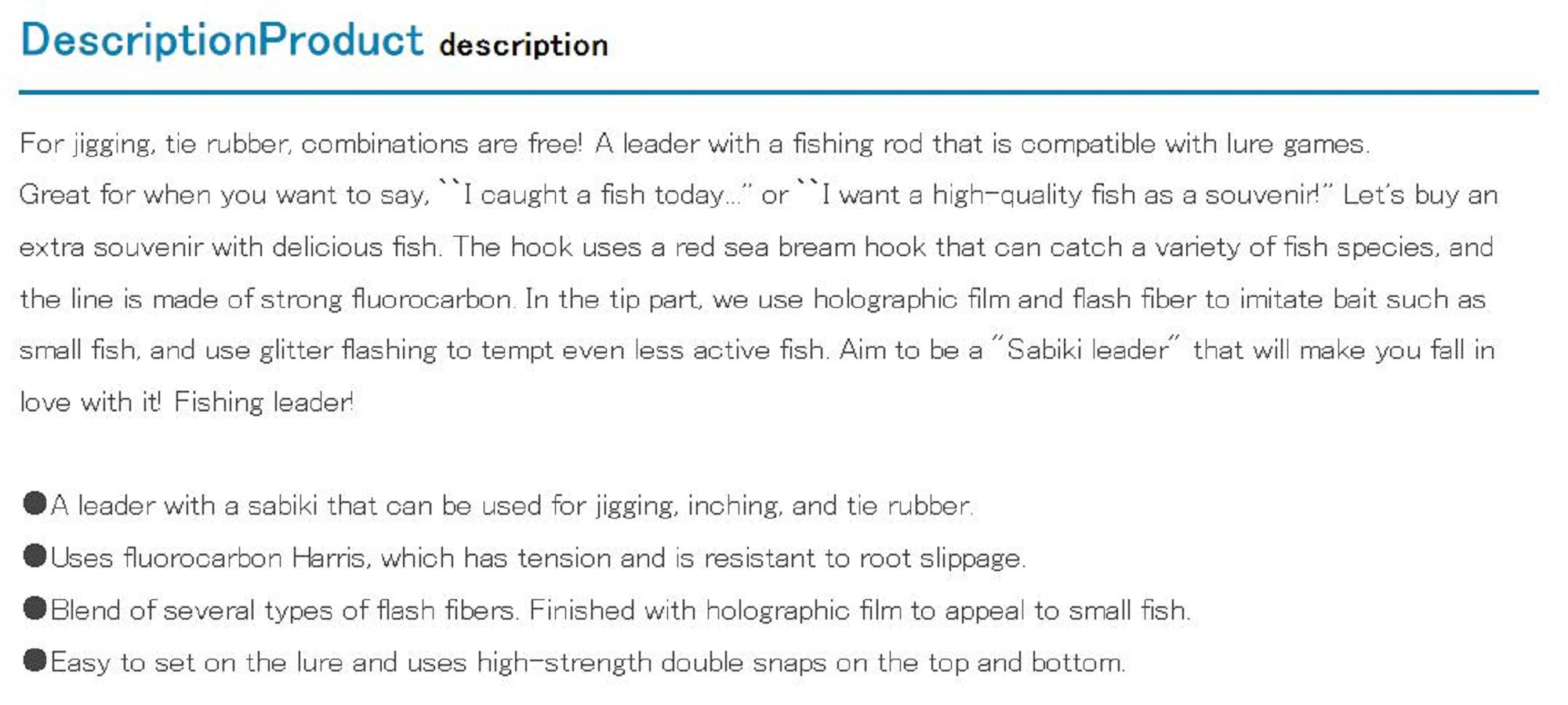 Decoy OS-60 Offshore Sabiki Hybrid Jigging Leader Size L (4096)