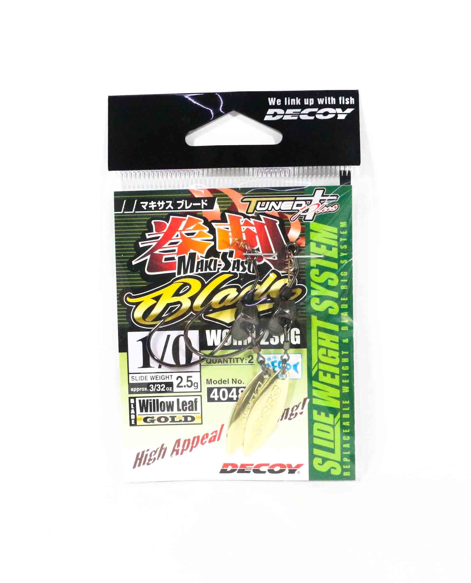 Decoy Worm 230G Maki Sasu Blade Gold Size 1/0 , 2.5 grams (4867)