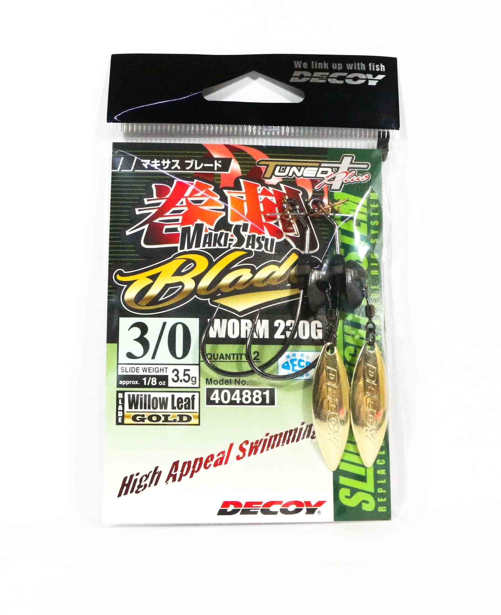 Decoy Worm 230G Maki Sasu Blade Hook Size 3/0 . 3.5 grams (4881)