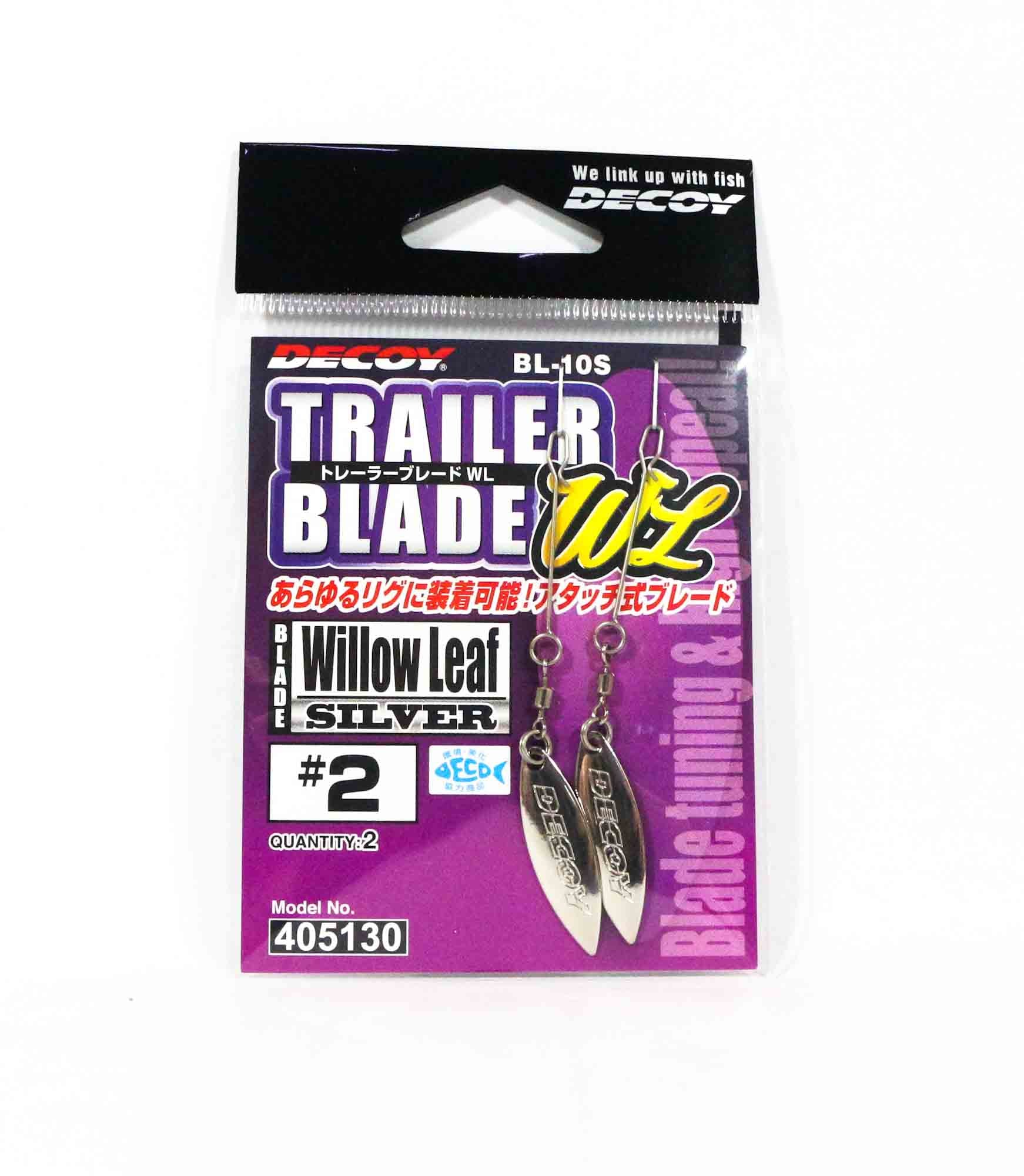 Decoy BL-10S Trailer Blade Willow Leaf Silver Size 2 (5130)