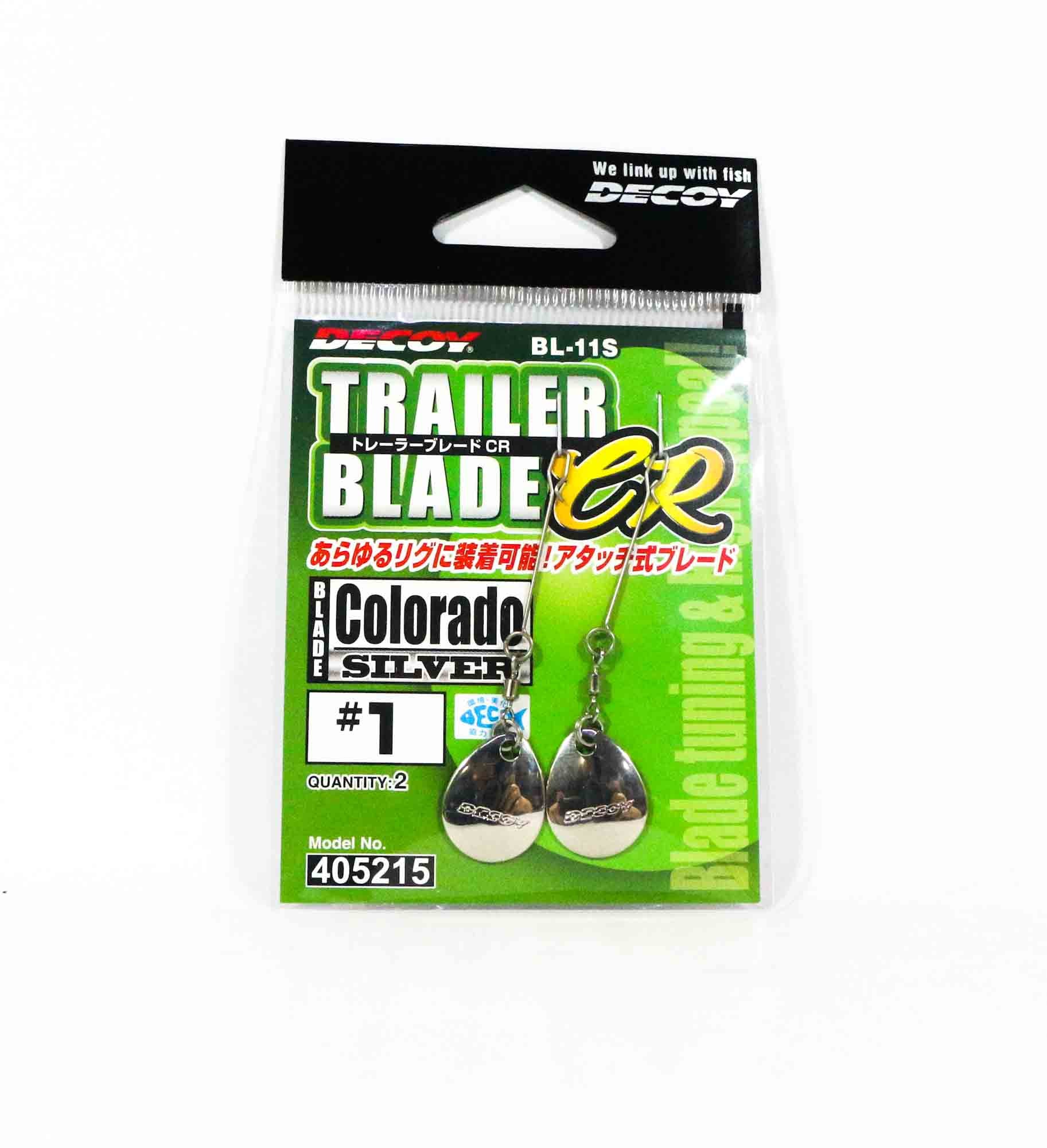 Decoy BL-11S Trailer Blade Colorado Silver Size 1 (5215)