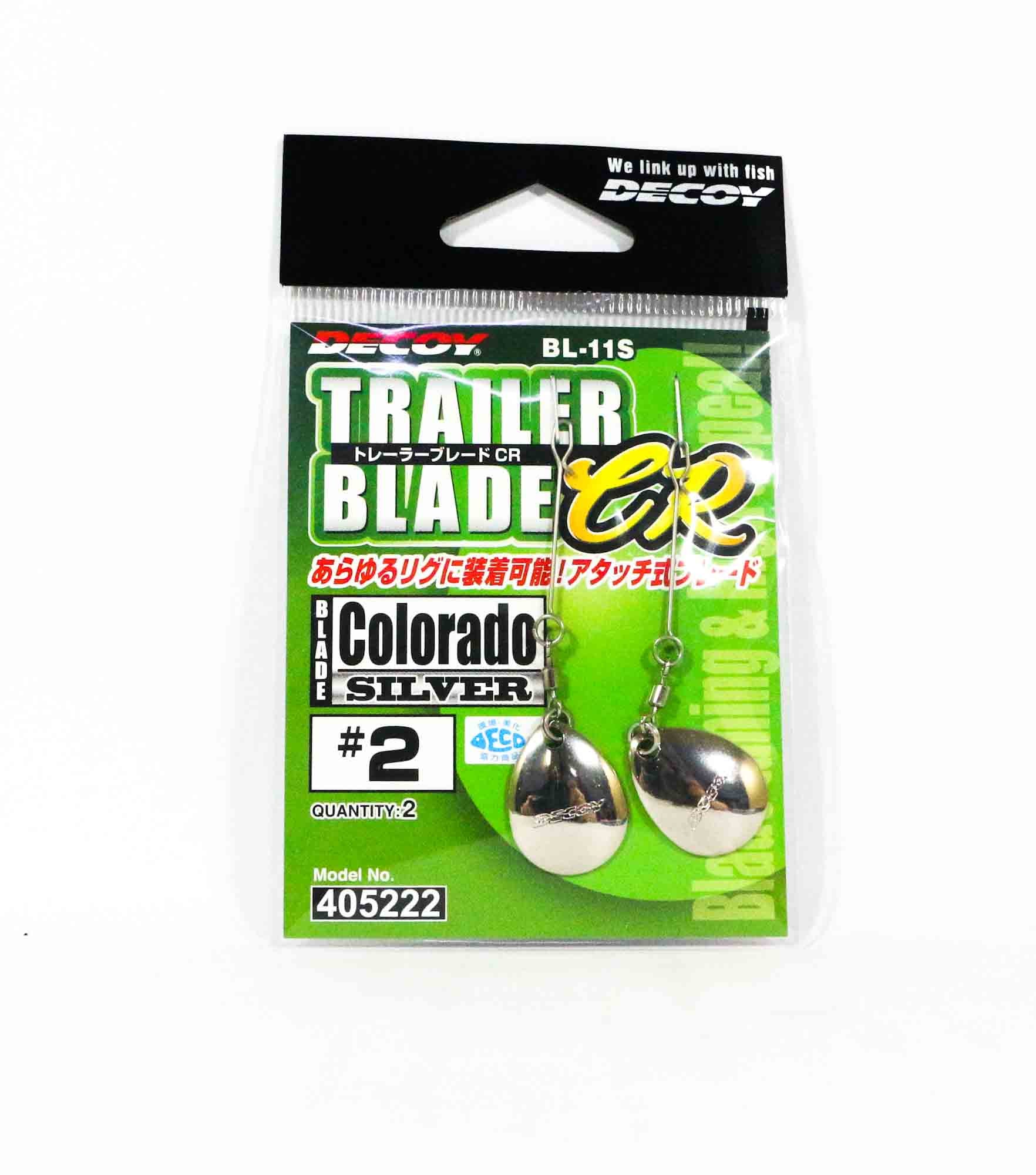 Decoy BL-11S Trailer Blade Colorado Silver Size 2 (5222)