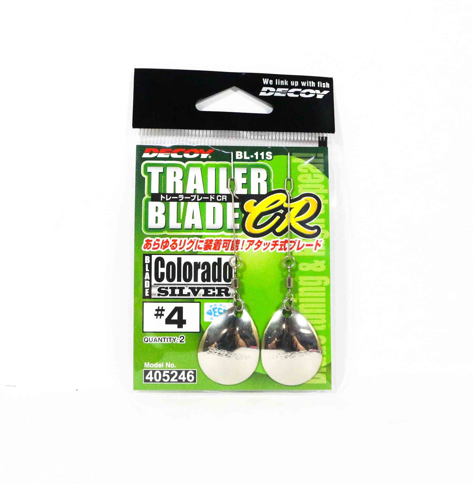 Decoy BL-11S Trailer Blade Colorado Silver Size 4 (5246)