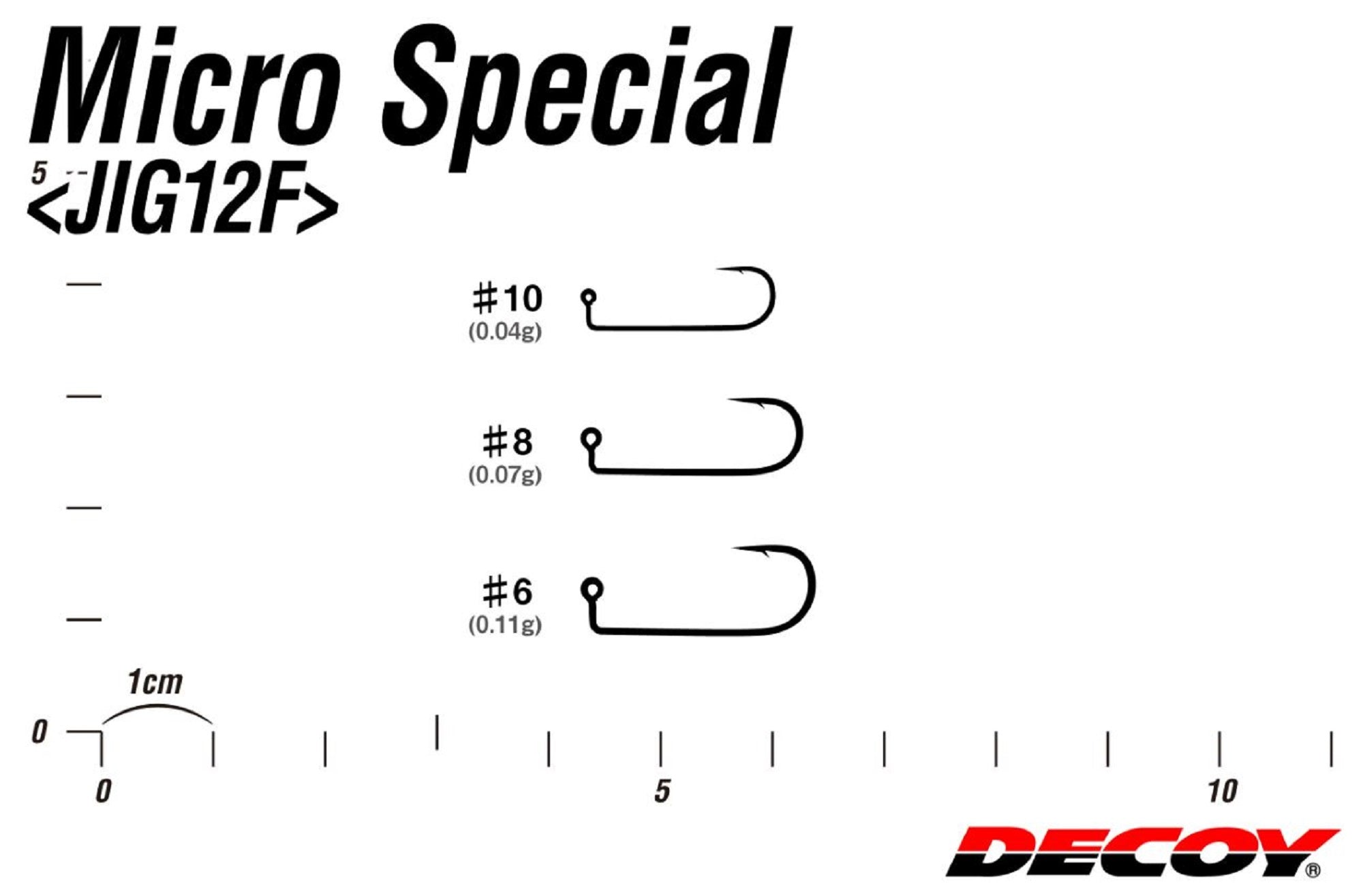 Decoy Jig-12F Micro Special Hook Size 10 (6403)