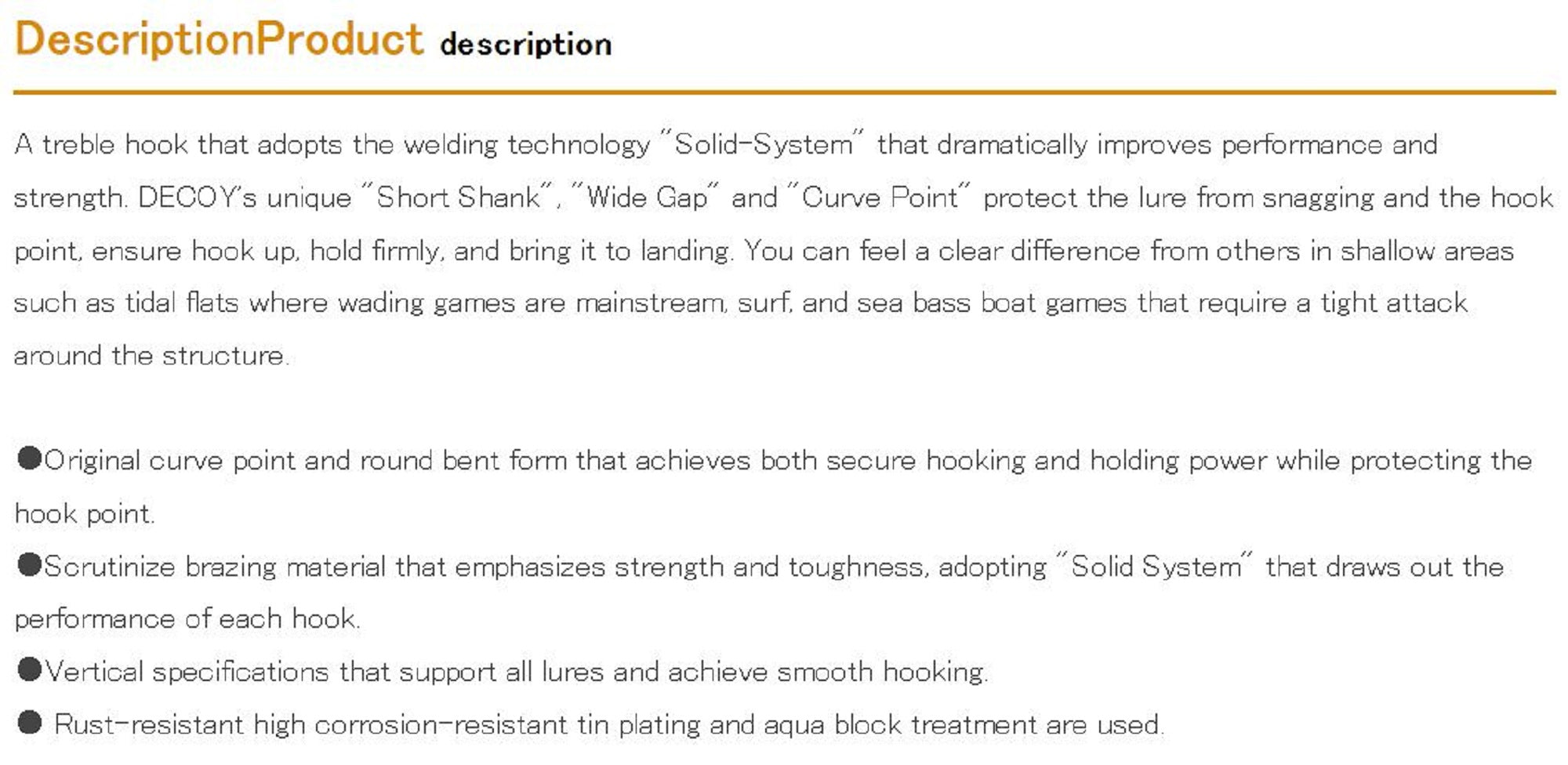 Decoy T-S21 Treble Hook T Shaped 3 Point Treble Hooks Size 4 (6830)