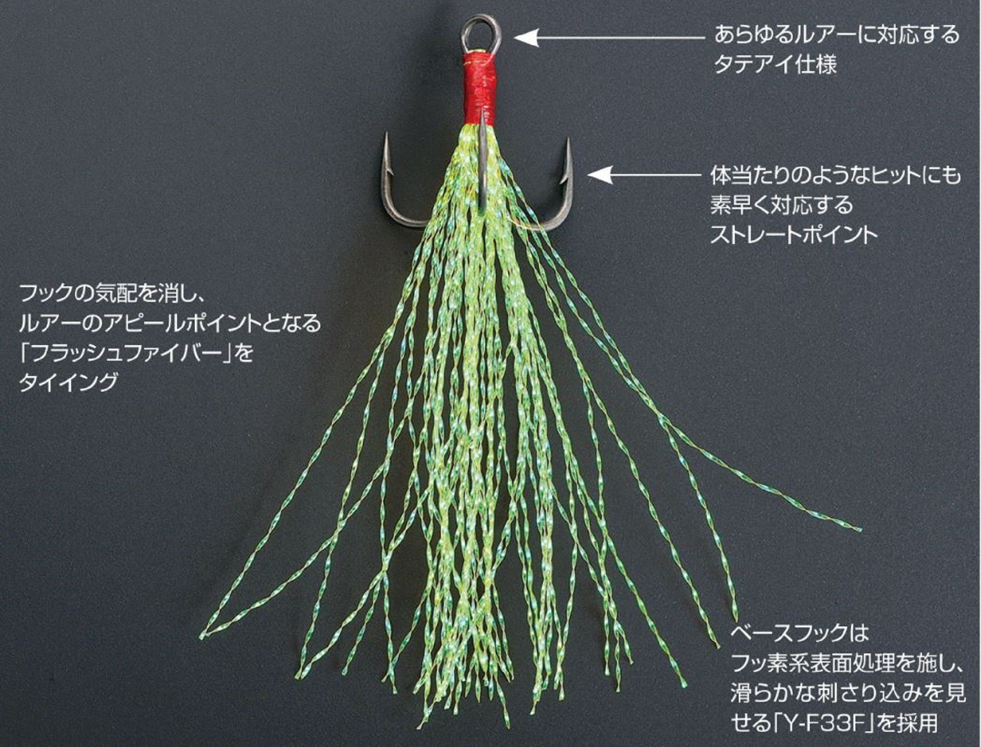 Decoy FB-5 Treble Hook Fiber Size 8 (7844)