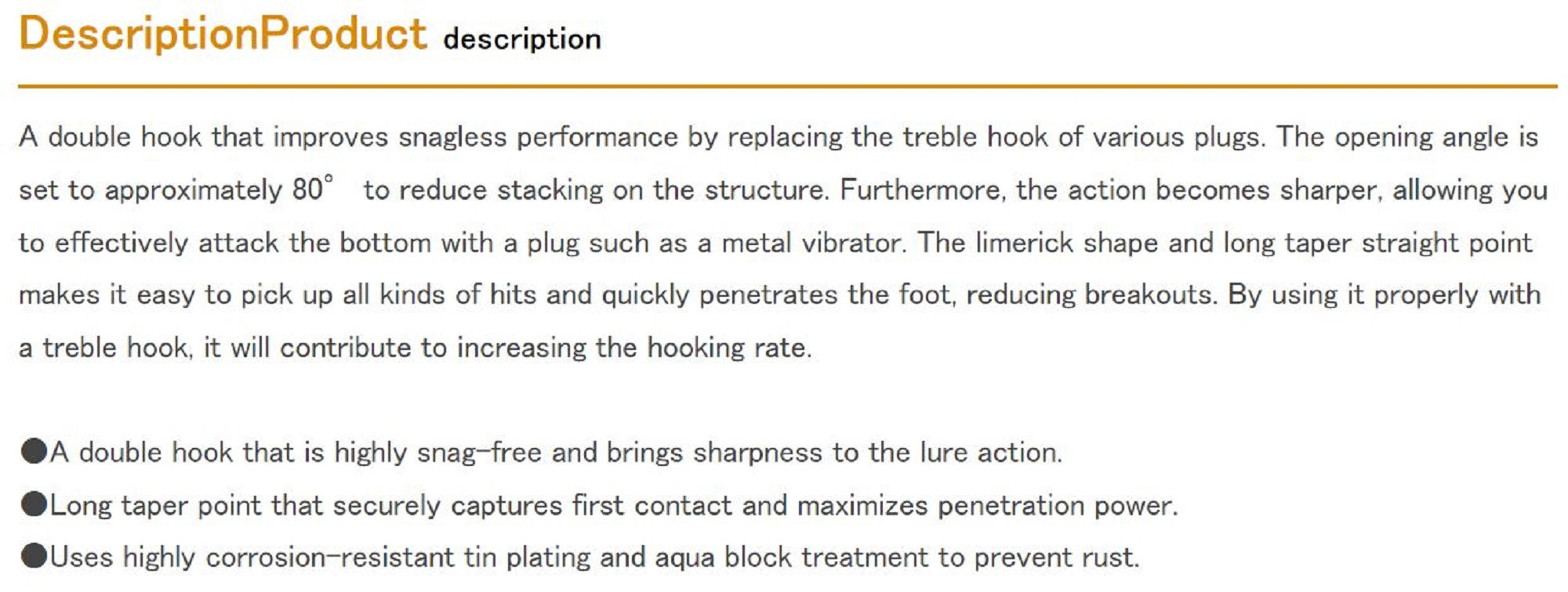 Decoy V-F52 Double Hook Heavy Duty Double Hooks Size 8 (7936)