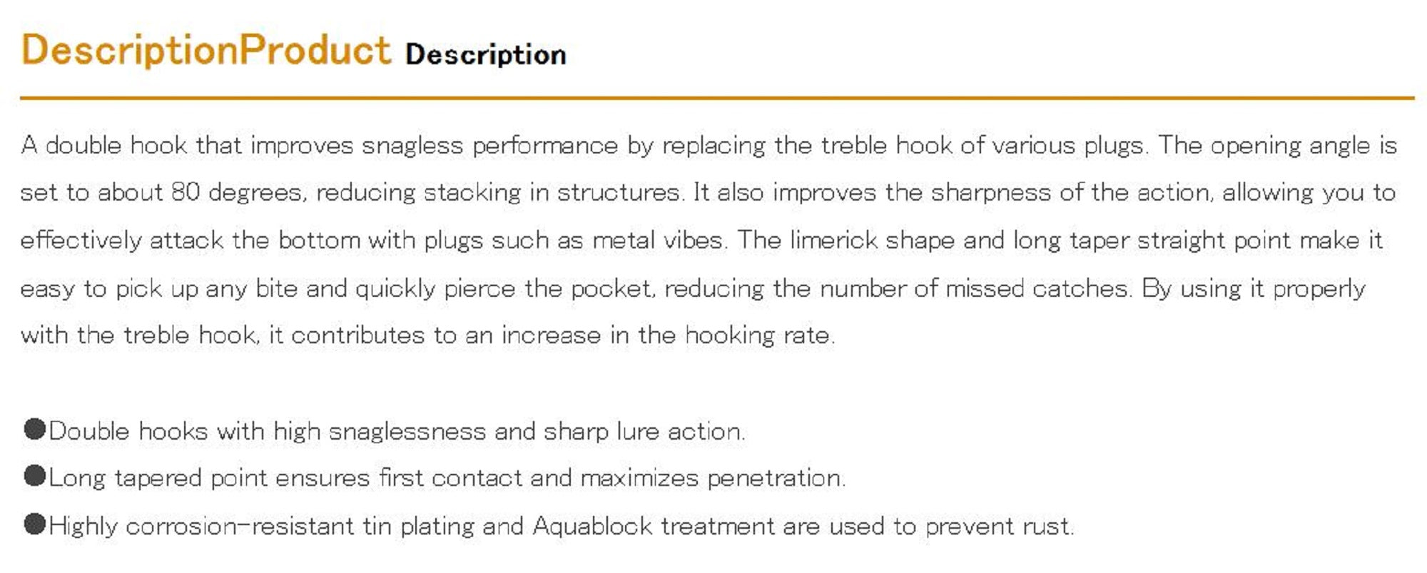 Decoy V-F52 Double Hook Heavy Duty Double Hooks Size 6 (7943)