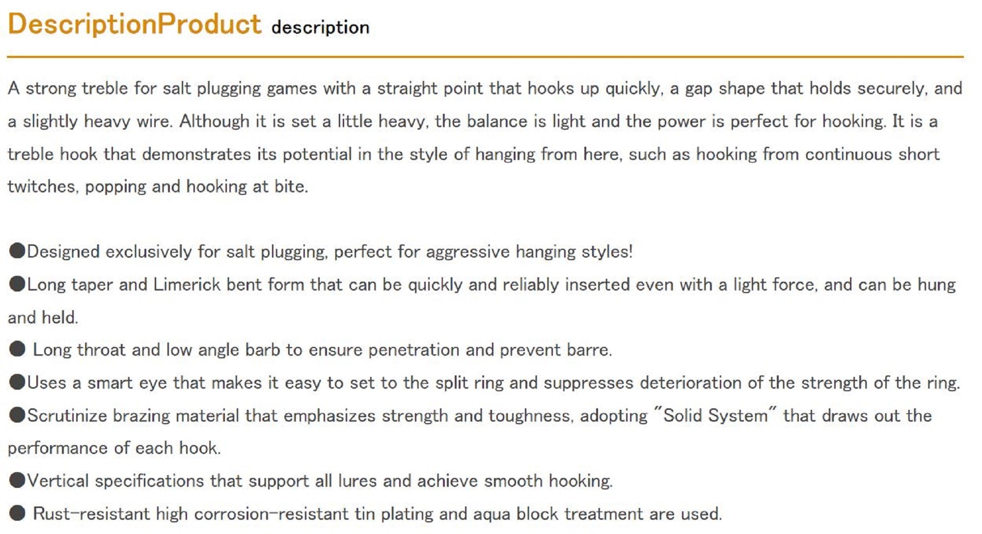 Decoy Y-S81 Treble Hook Heavy Duty Treble Hooks Size 2 (8261)