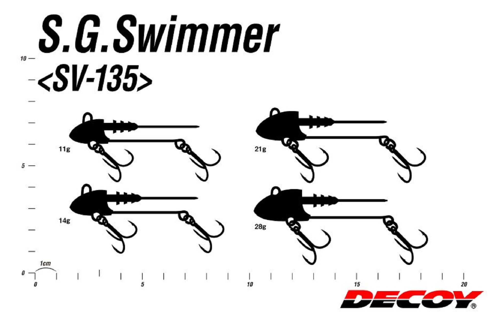 Decoy SV-135 S.G Swimmer Size 6, 28 grams (9800)