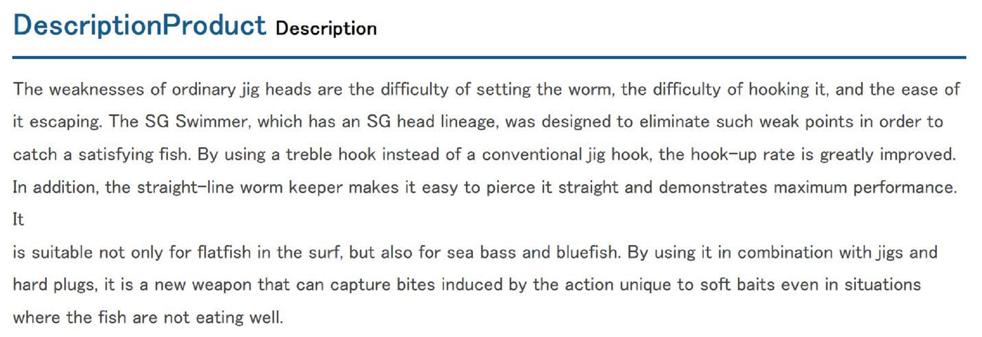 Decoy SV-135 S.G Swimmer Size 6, 28 grams (9800)