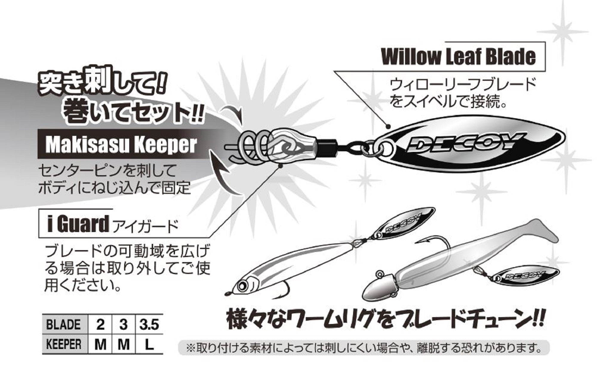 Decoy BL-21S Install Blade WL Size 3.5 (1049)