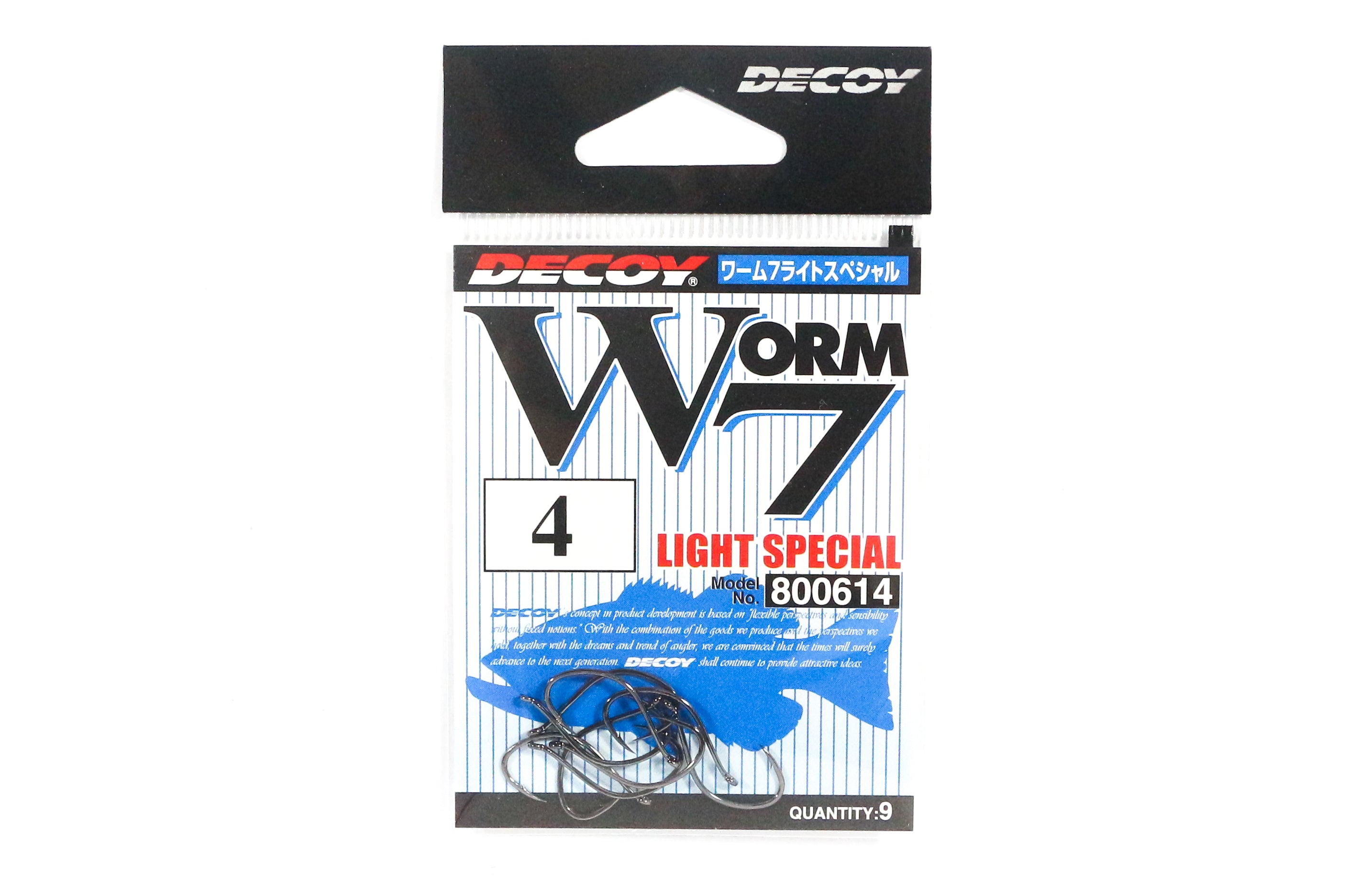 Decoy Worm 7 Light Worm Special Hooks Size 4 (0614)