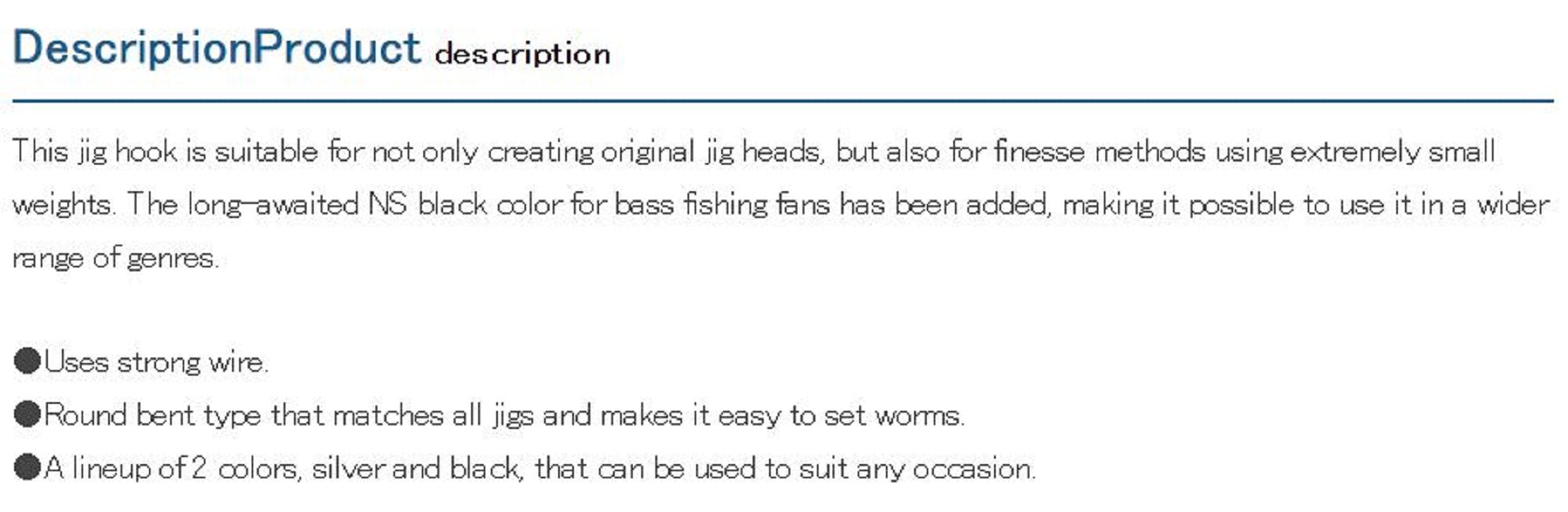 Decoy Jig-11 Strong Wire Jig Hooks Size 1 (1901)