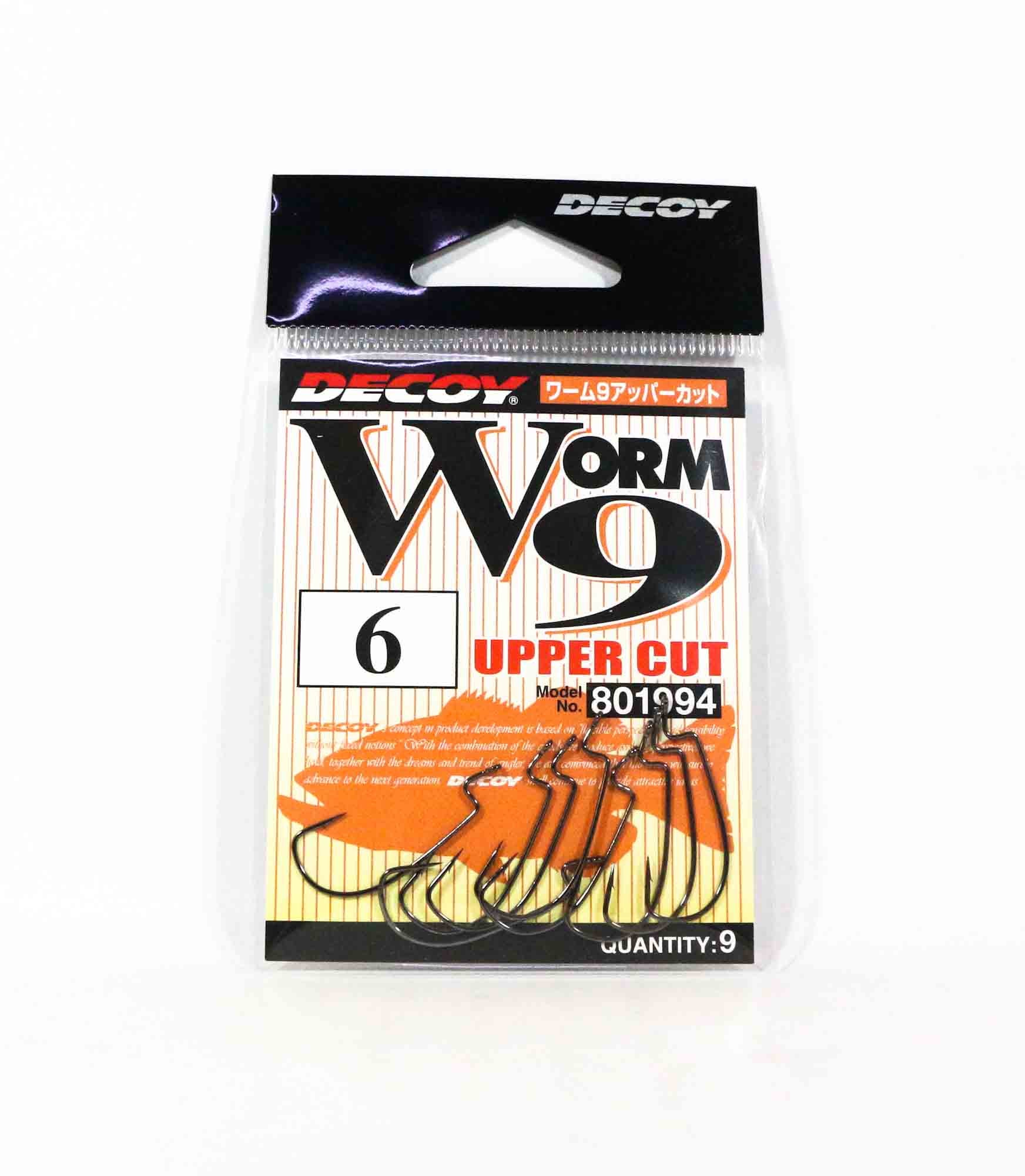 Decoy Worm 9 Upper Cut Worm Hooks Size 6 (1994)