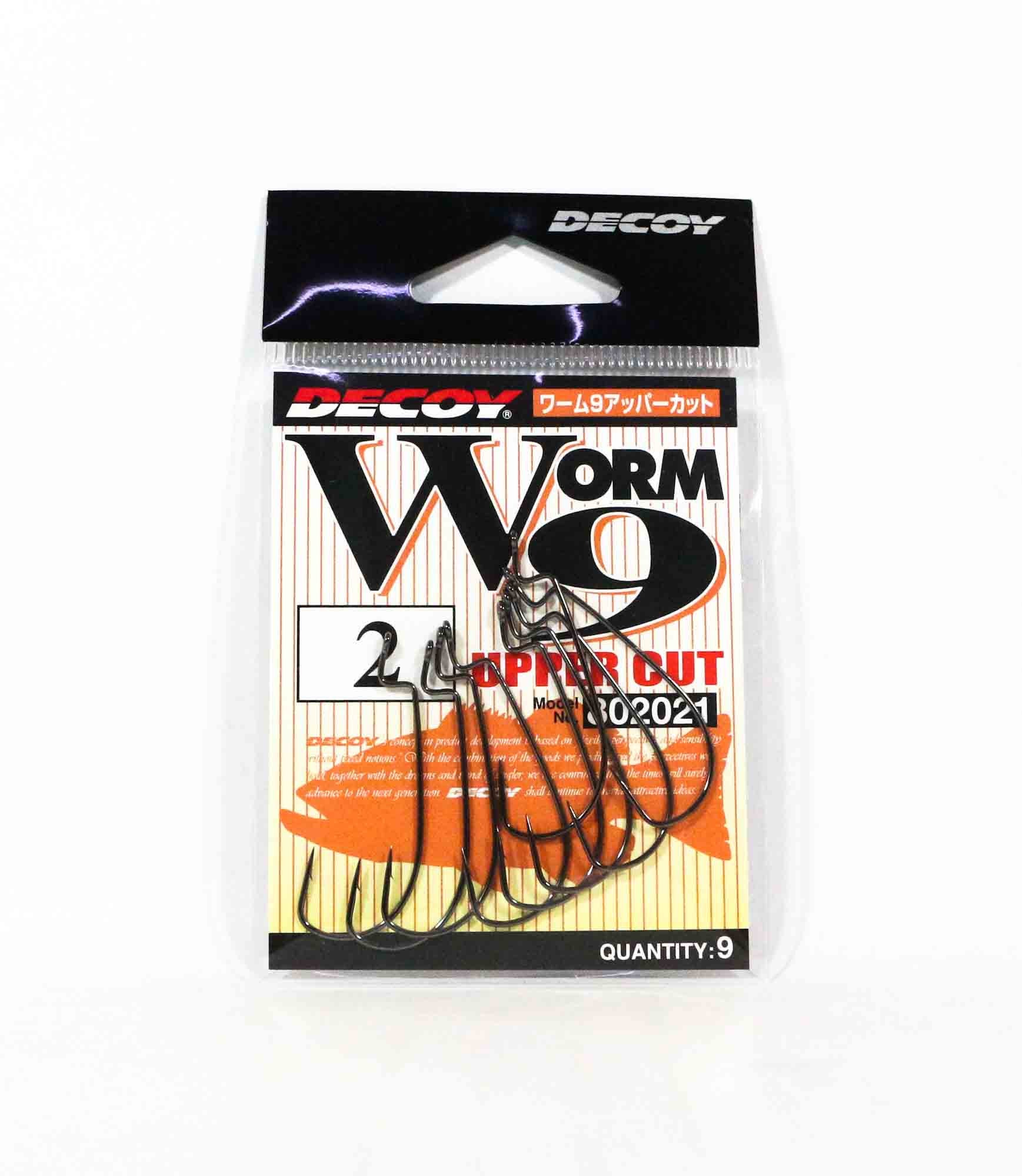 Decoy Worm 9 Upper Cut Worm Hooks Size 2 (2021)