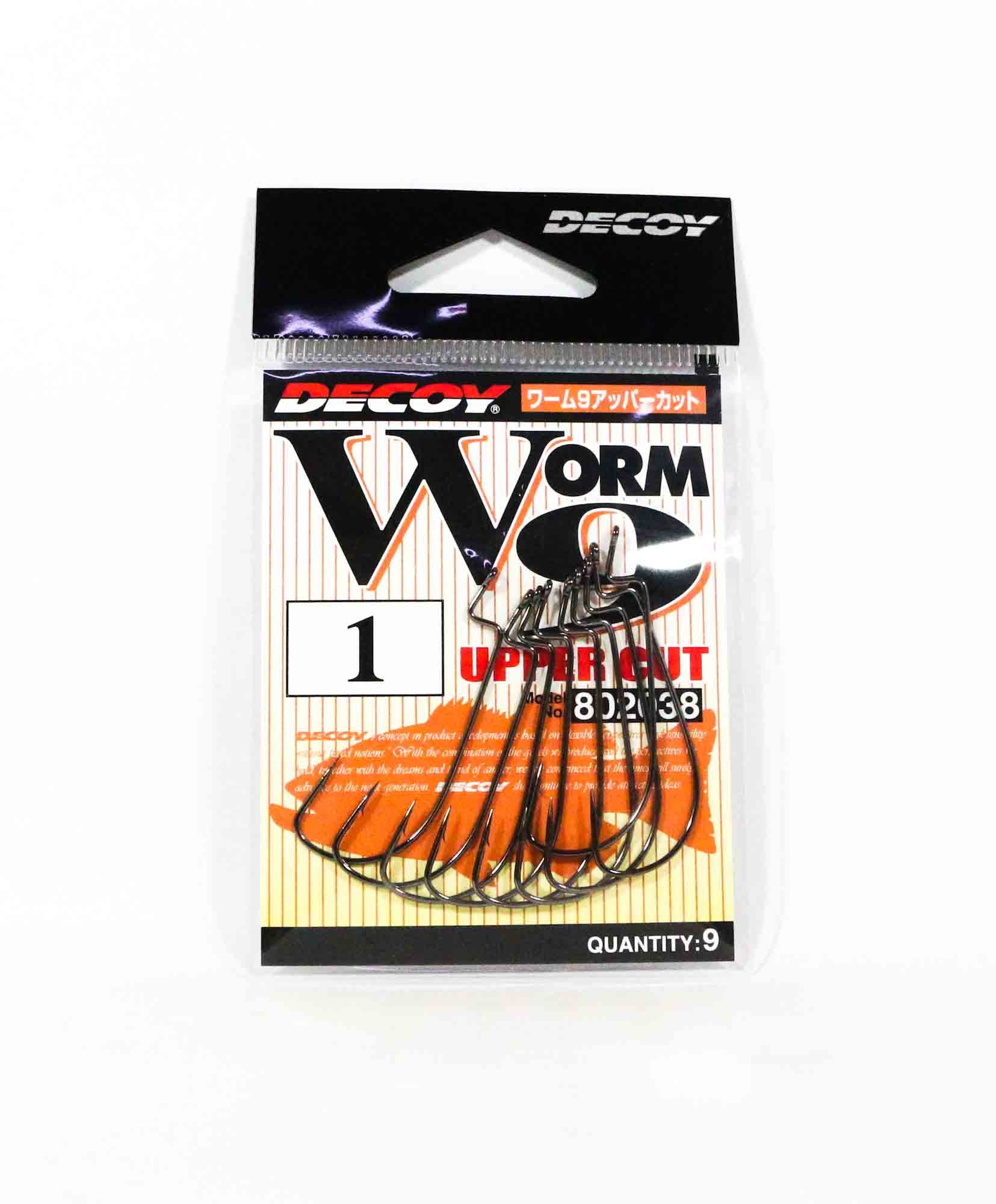 Decoy Worm 9 Upper Cut Worm Hooks Size 1 (2038)