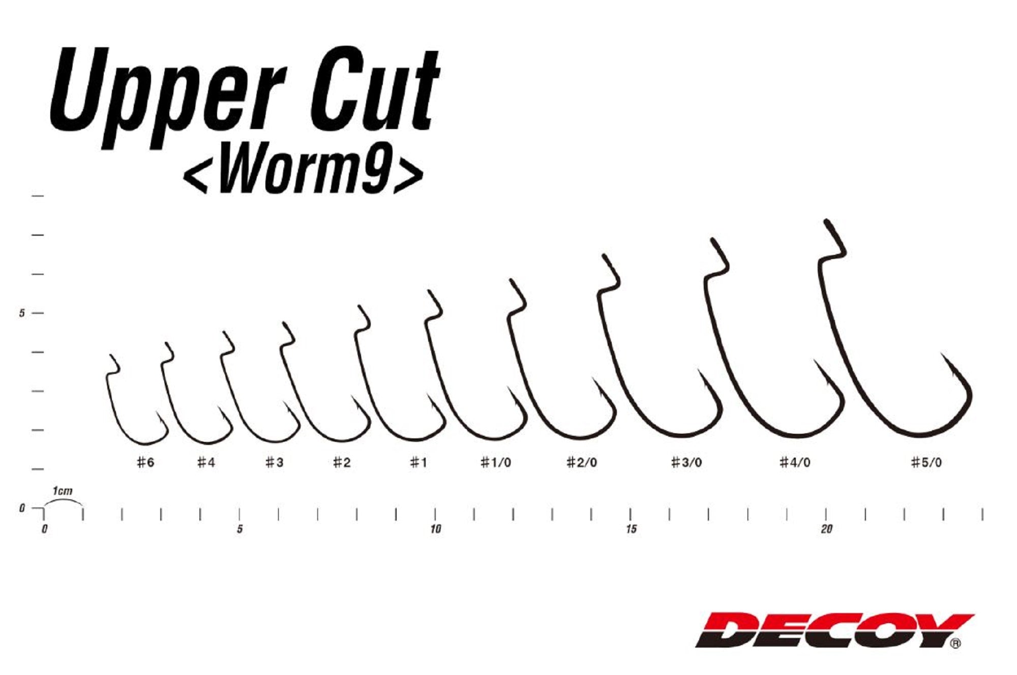 Decoy Worm 9 Upper Cut Worm Hooks Size 4/0 (2076)