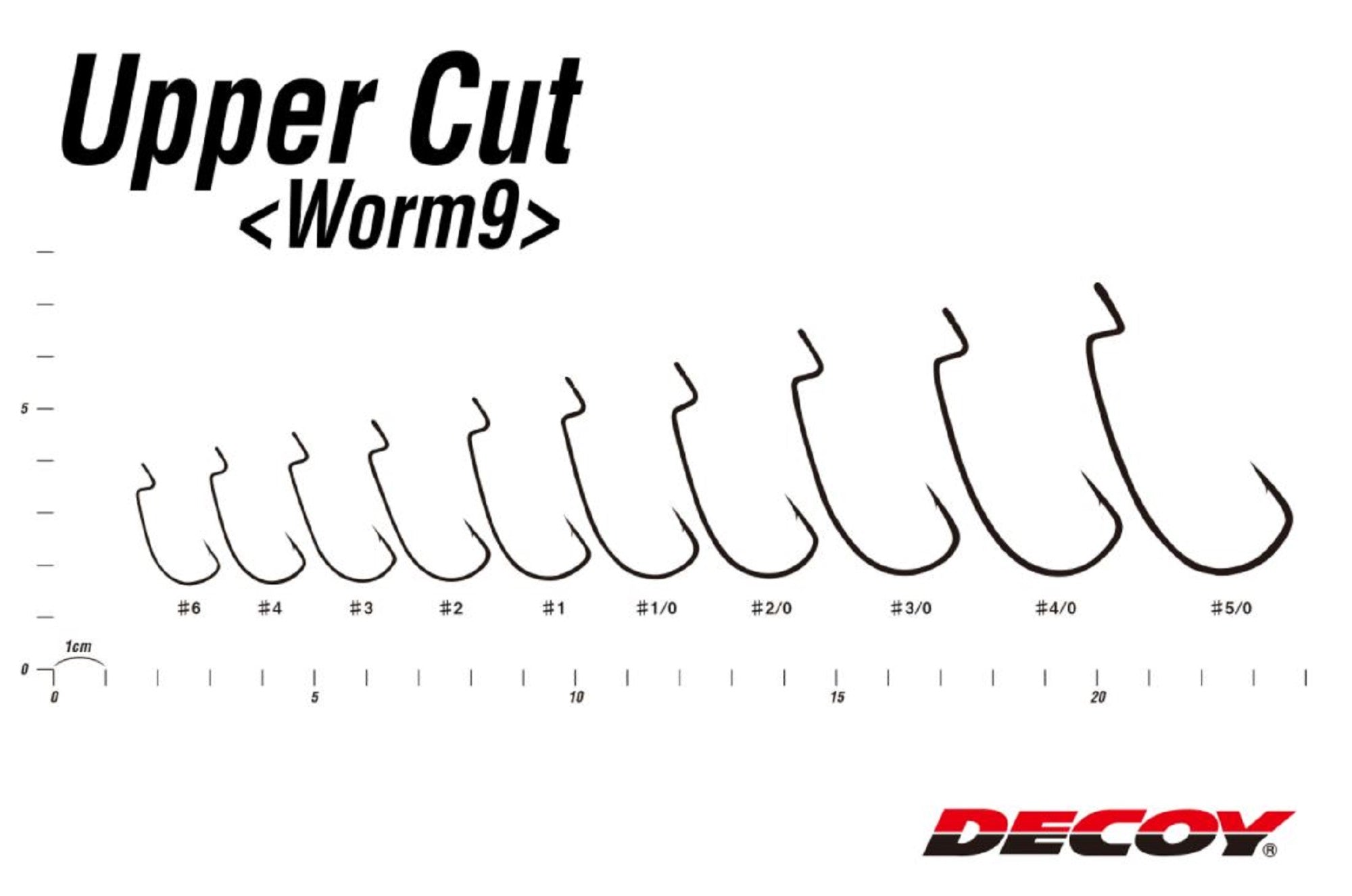 Decoy Worm 9 Upper Cut Worm Hooks Size 5/0 (2083)