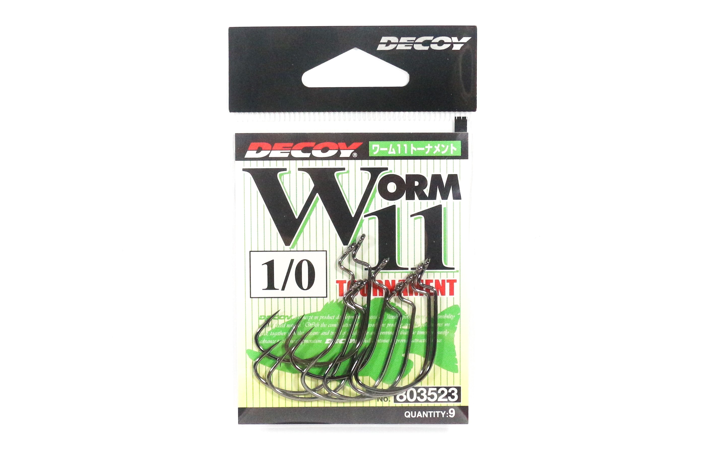 Decoy Worm 11 Tournament Worm Hook Size 1/0 (3523)