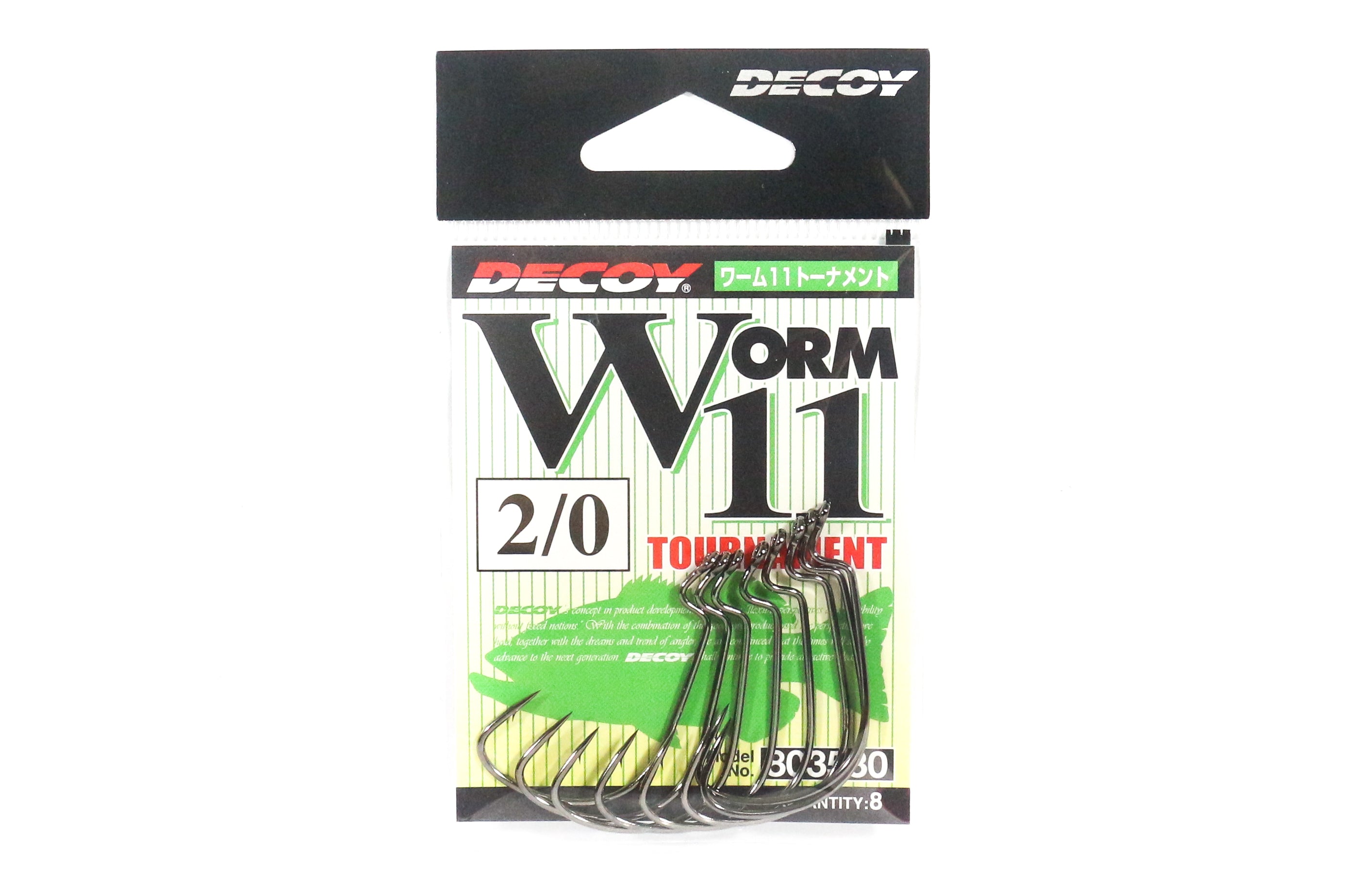 Decoy Worm 11 Tournament Worm Hook Size 2/0 (3530)