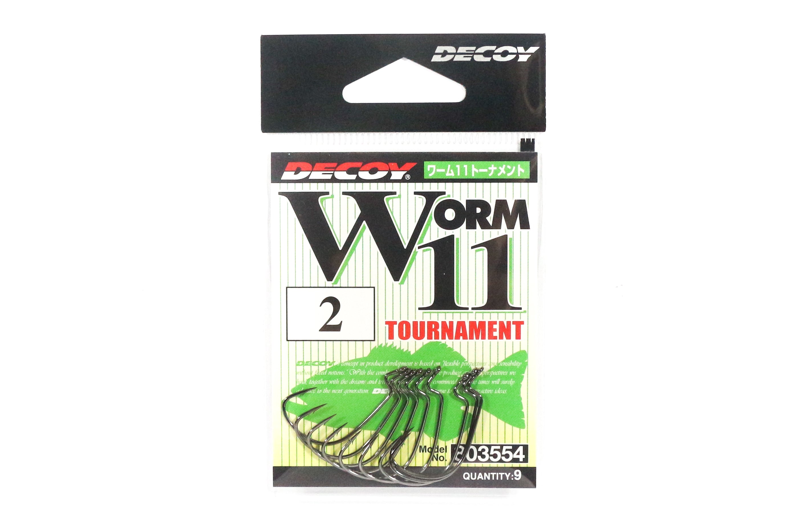 Decoy Worm 11 Tournament Worm Hook Size 2 (3554)