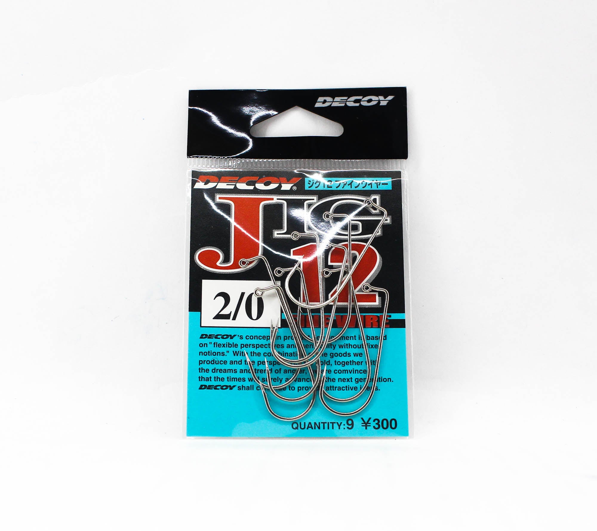 Decoy Jig-12 Fine Wire Jig Hooks Size 2/0 (5565)