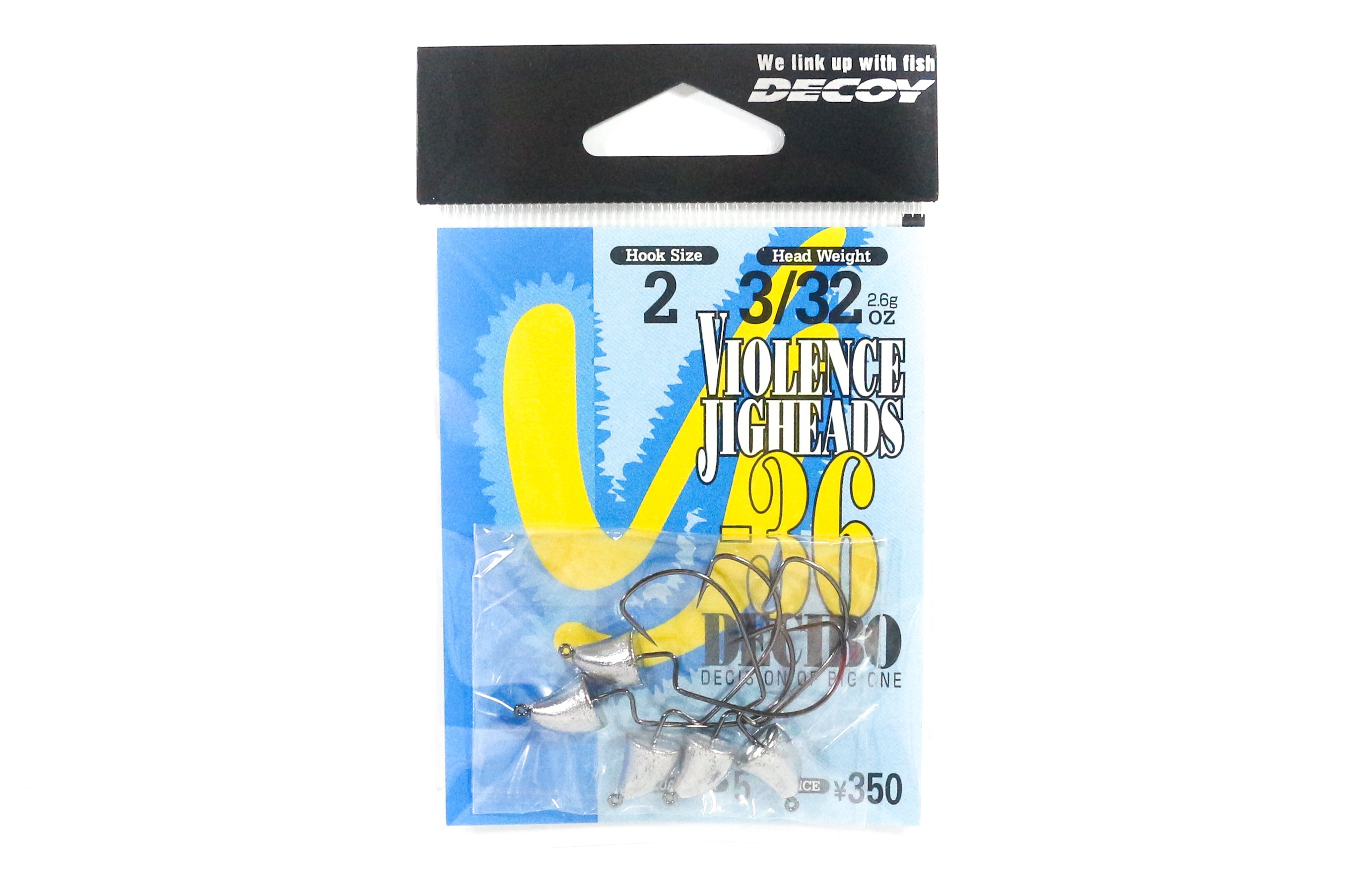 Decoy VJ-36 Jig Head Decibo Worm Hook Jig Head Size 2 , 3/32 oz (5763)