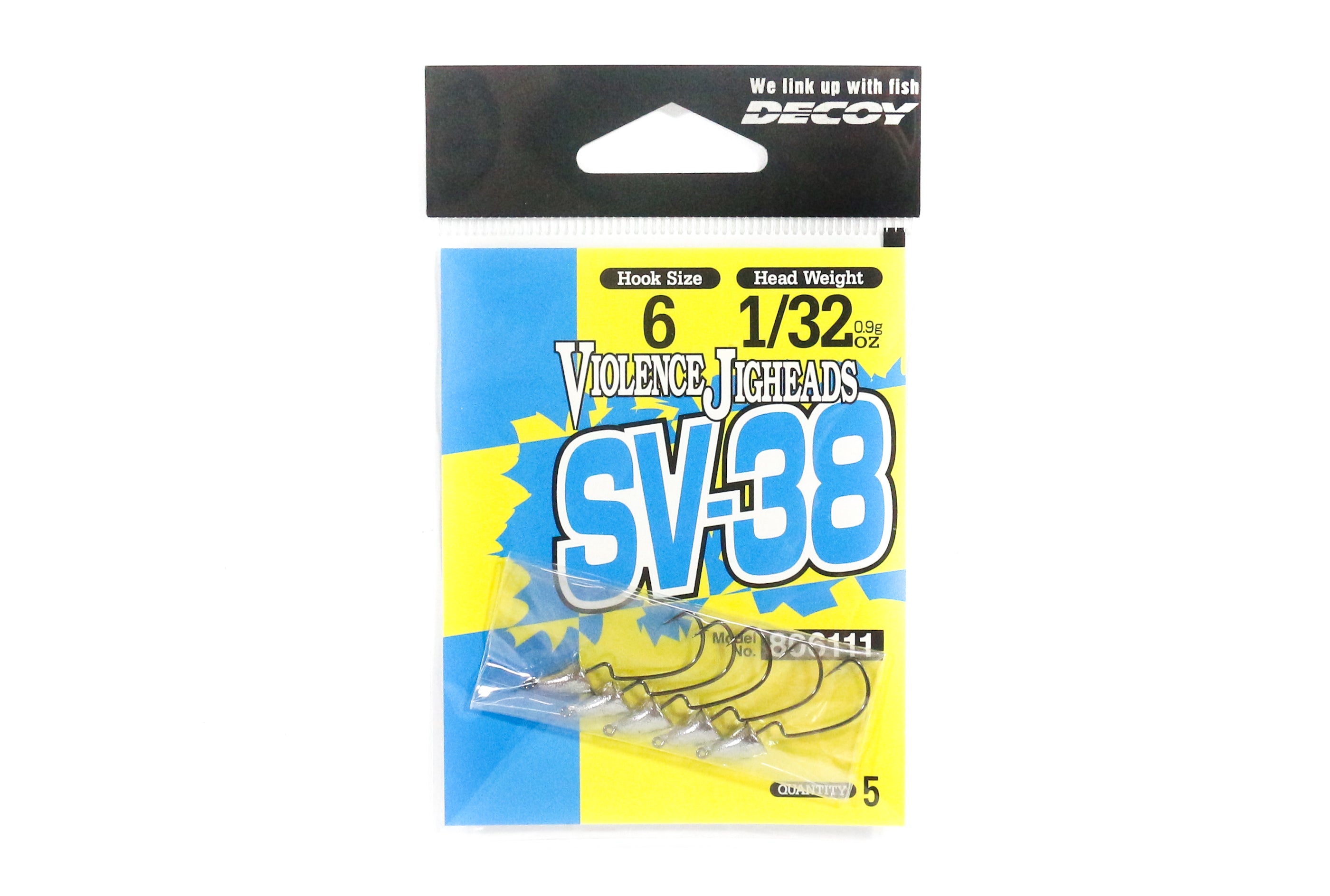 Decoy SV-38 Jig Head Darting Violence Hook Size 6 , 1/32 oz (6111)