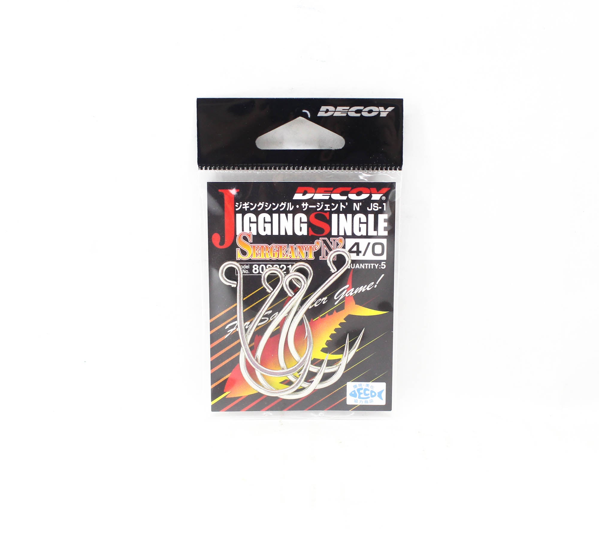 Decoy JS-1 Jigging Single Sergent 'N' Size 4/0 (8221)