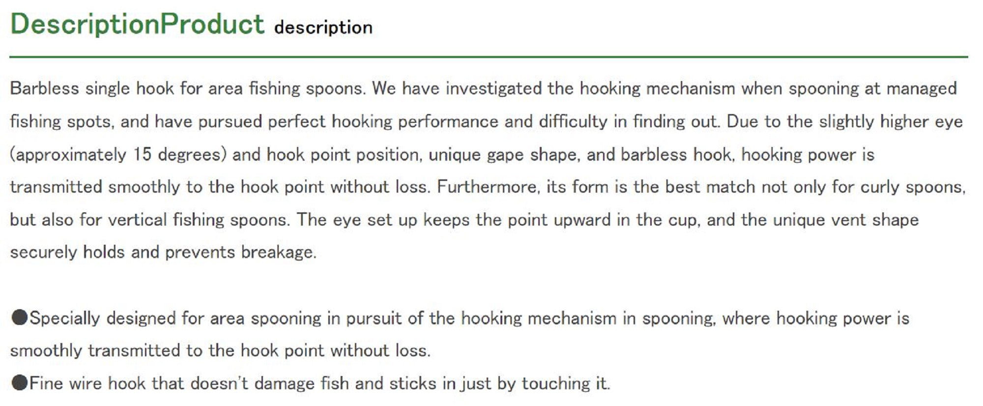 Decoy AH-2 Area Plugging Single Lure Hooks Size 10 (0224)