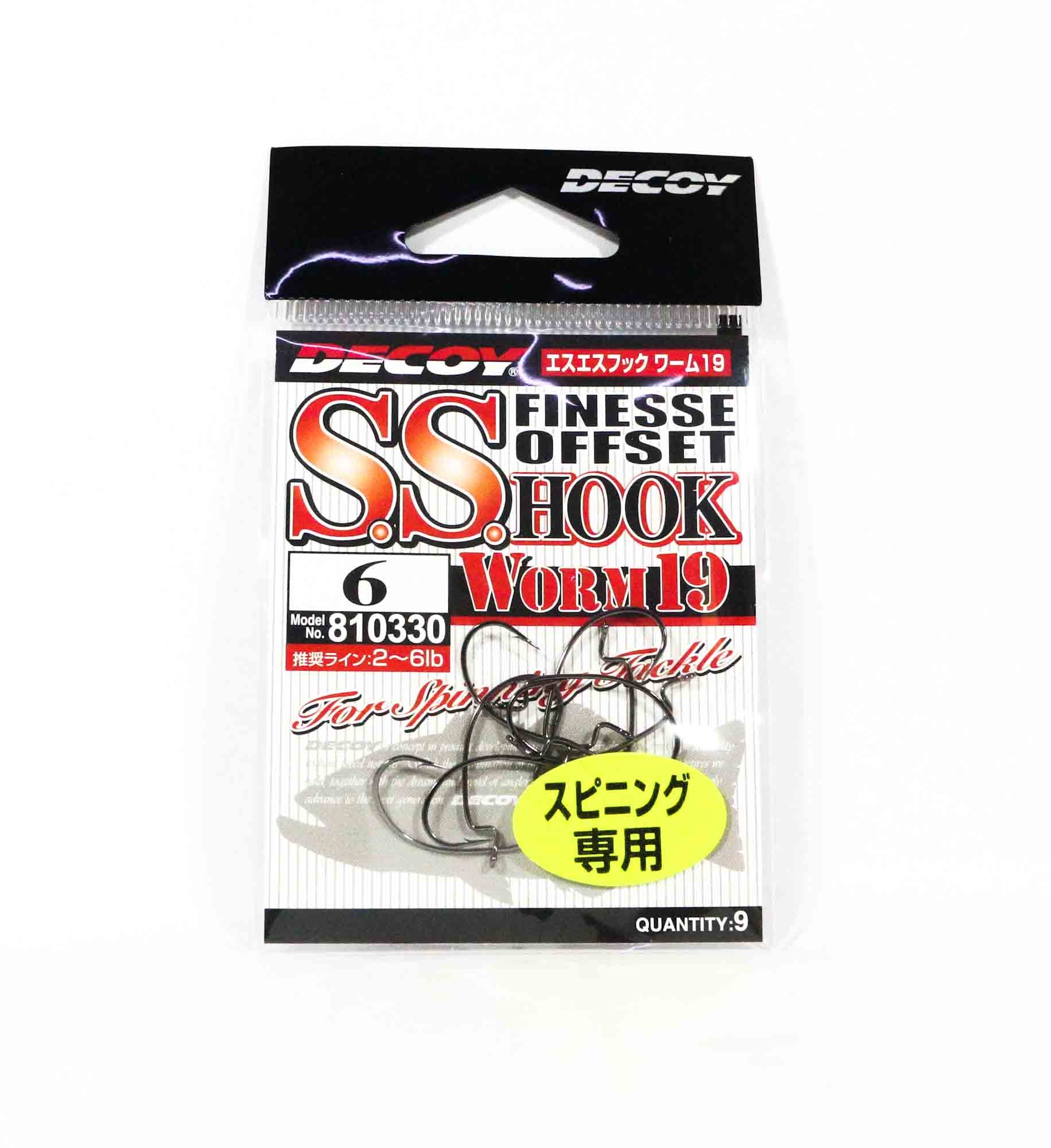 Decoy Worm 19 SS Finese Offset Hook Size 6 (0330)