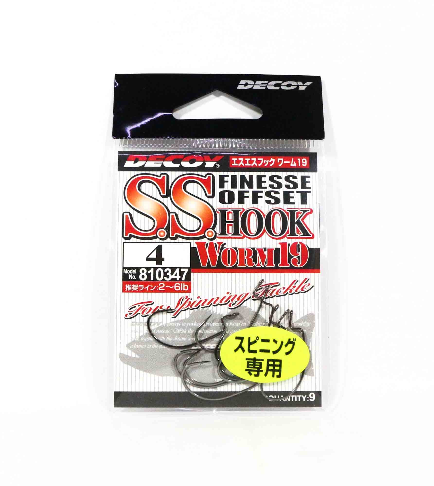 Decoy Worm 19 SS Finese Offset Hook Size 4 (0347)