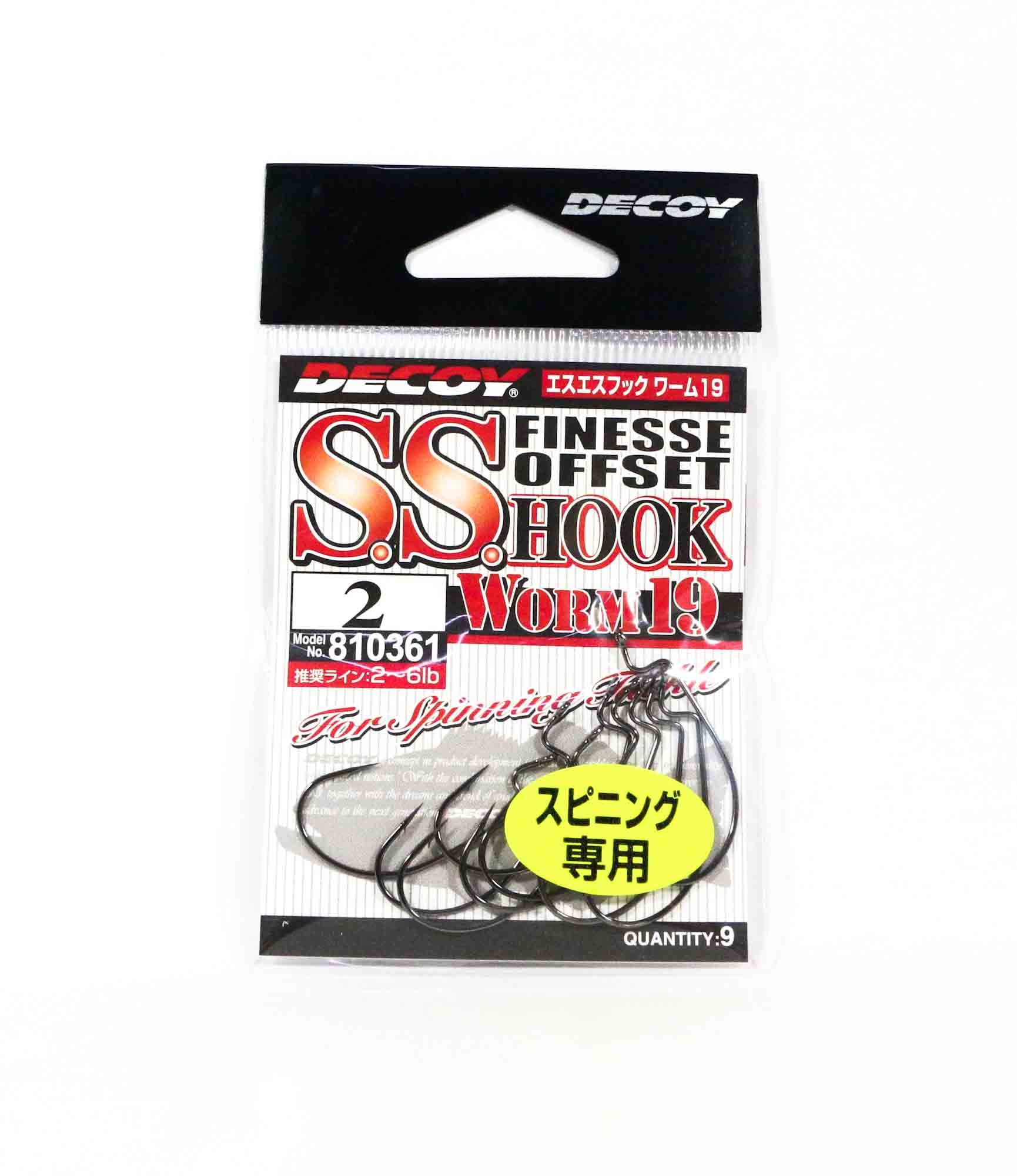 Decoy Worm 19 SS Finese Offset Hook Size 2 (0361)