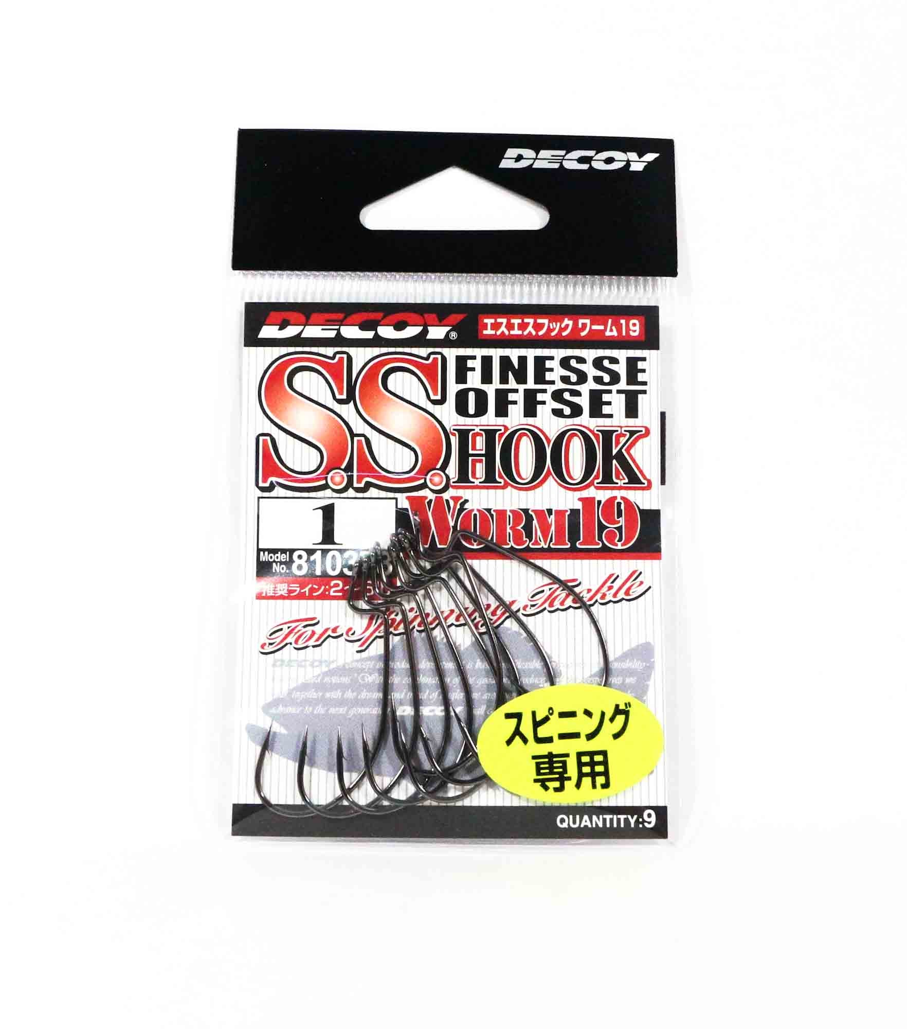Decoy Worm 19 SS Finese Offset Hook Size 1 (0378)