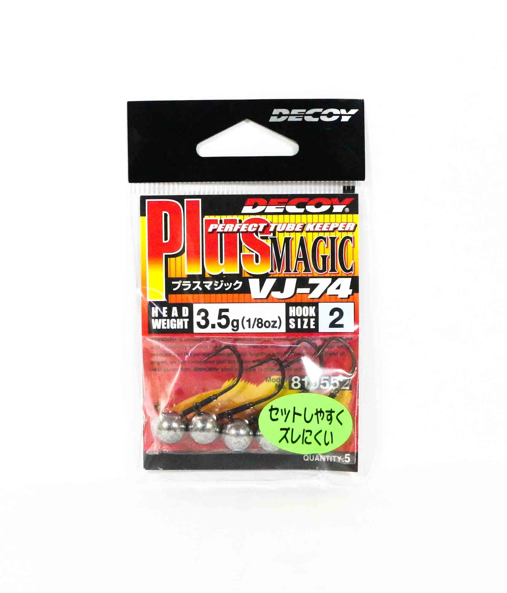 Decoy VJ-74 Jig Head Plus Magic Hook Size 2 , 1/8 oz (0552)