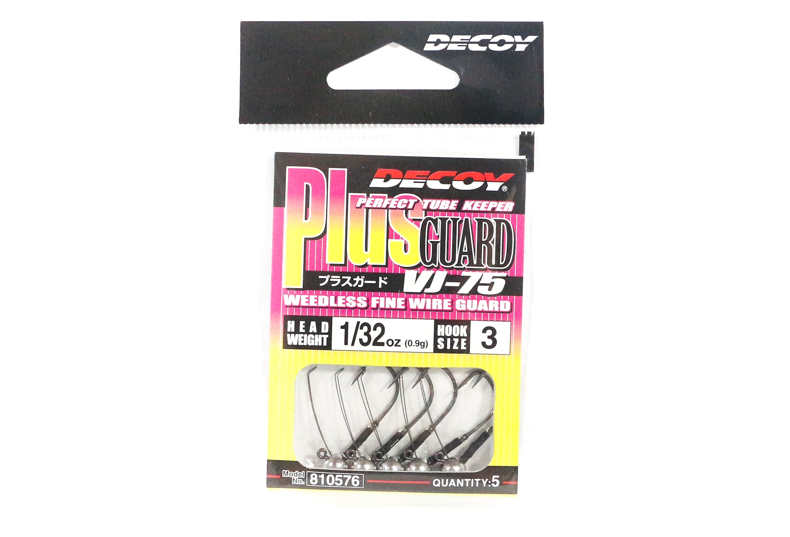 Decoy VJ-75 Jig Head Plus Guard Weedless Special Hook Size 3,1/32 oz (0576)