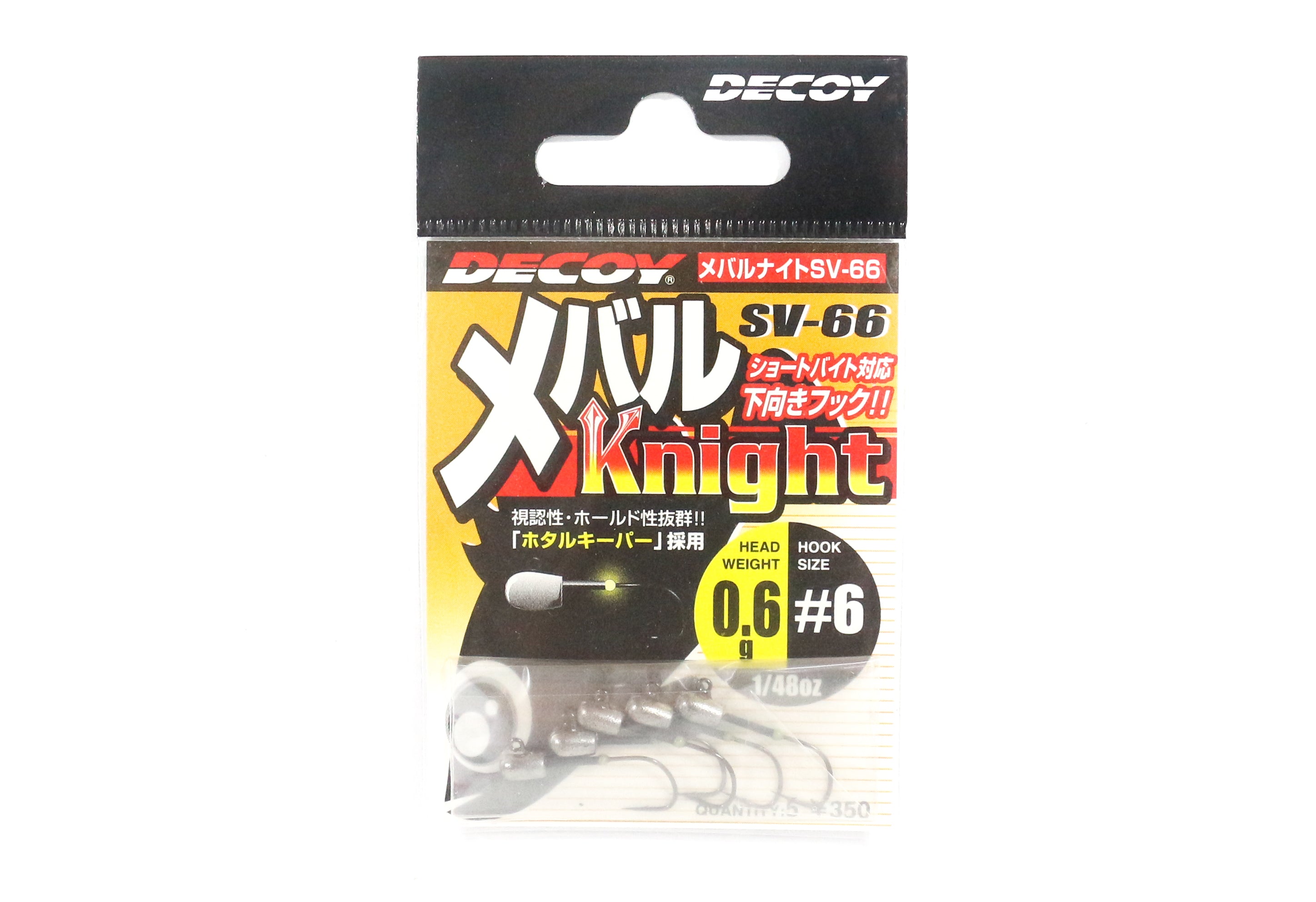 Decoy SV-66 Jig Head Mebaru Knight Size 6 , 1/48 oz (1047)