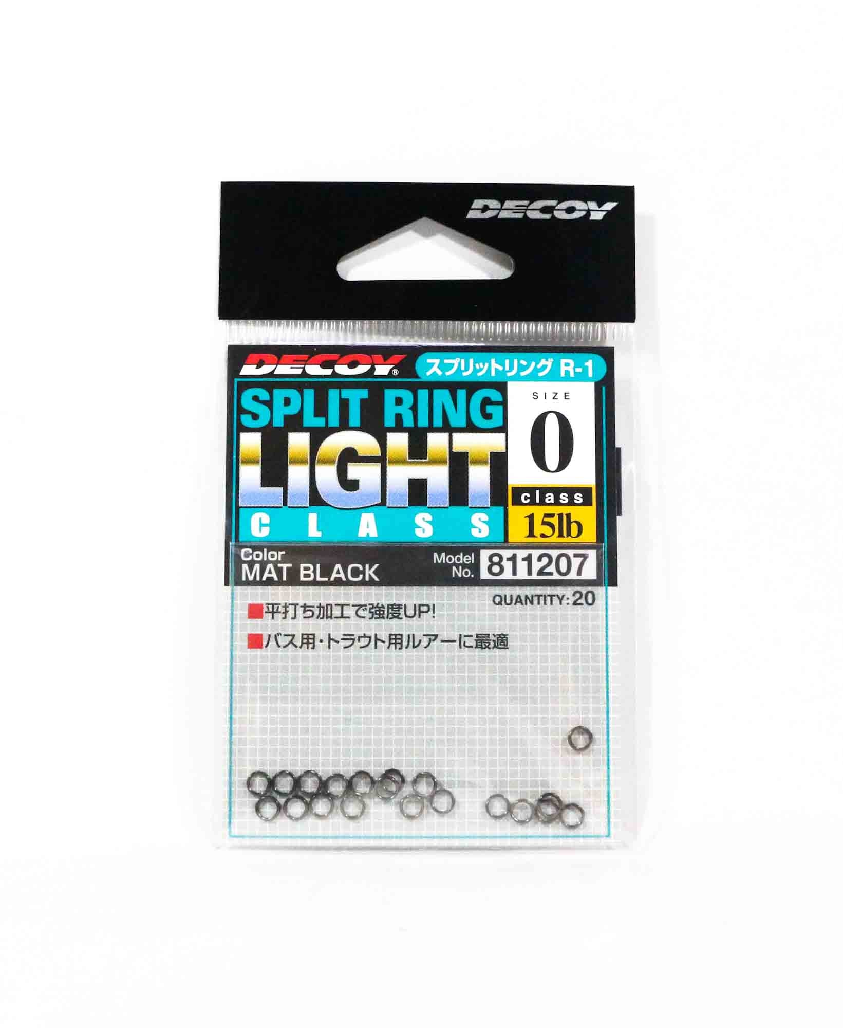 Decoy R-1 Split Rings Light Class Black Size 0 (1207)