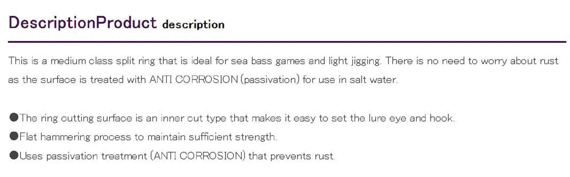 Decoy R-3 Split Rings Medium Class Size 5 (1252)