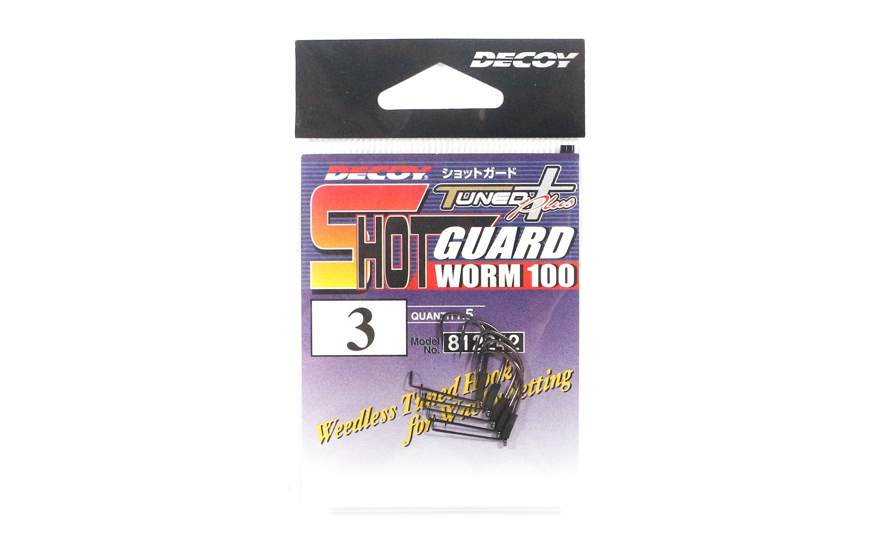 Decoy Worm 100 Shot Guard Weedless Worm Hook for Wacky Style Size 3 (2242)