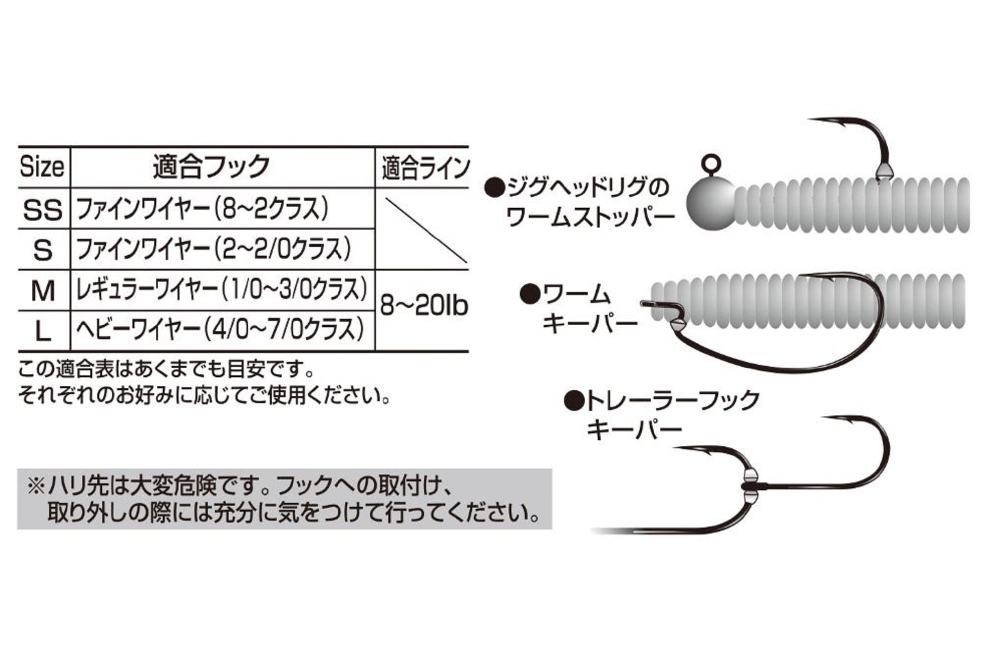 Decoy L-7 Versatile Keeper for Knot Hook Trailer Hook Size M (2259)