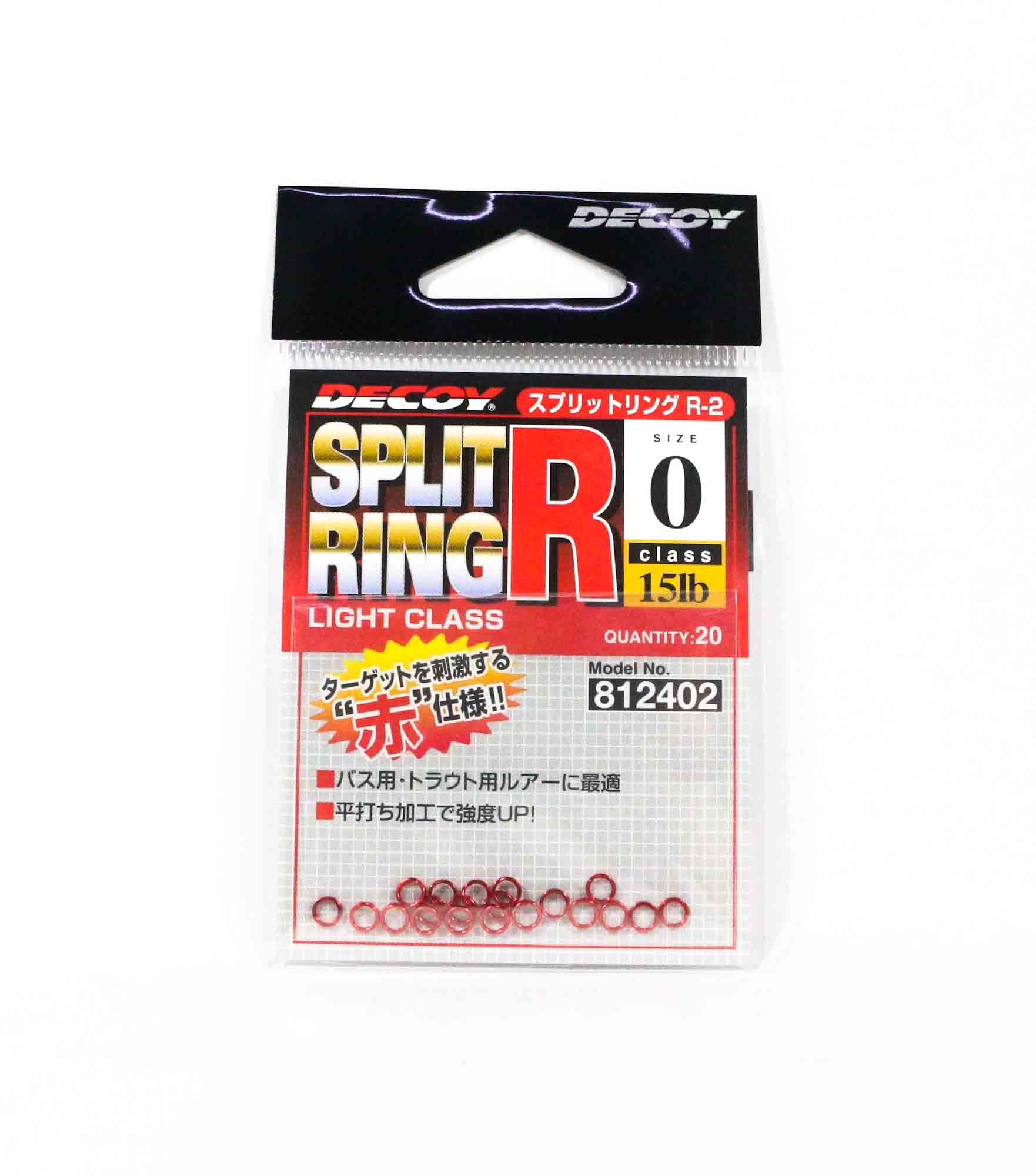 Decoy R-2 Split Rings Light Class Red Size 0 (2402)